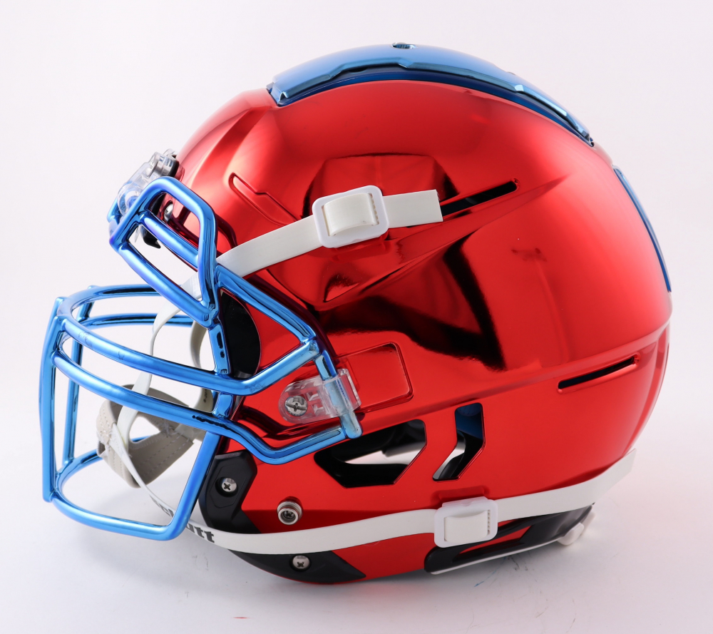 Josh Allen Signed FullSize Youth Authentic OnField Chrome F7 Helmet