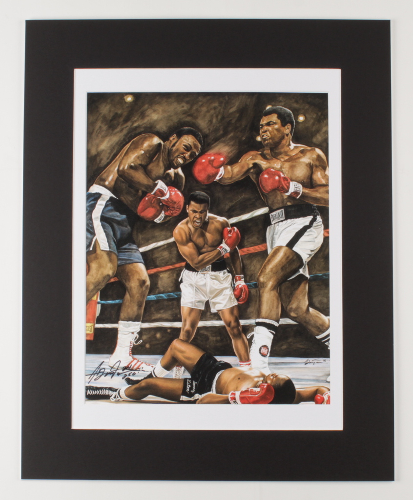 Anthony Douglas Signed "Ali" LE 16x20 Custom Matted Print (PA LOA) at PristineAuction.com Anthony Douglas Signed "Ali" LE 16x20 Custom Matted Print (PA LOA) at PristineAuction.com