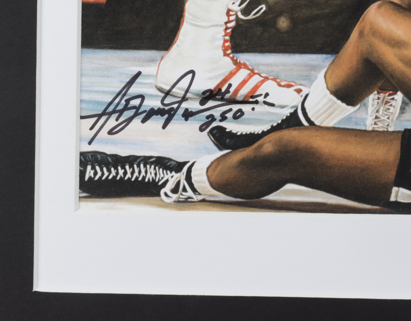 Anthony Douglas Signed "Ali" LE 16x20 Custom Matted Print (PA LOA) at PristineAuction.com Anthony Douglas Signed "Ali" LE 16x20 Custom Matted Print (PA LOA) at PristineAuction.com