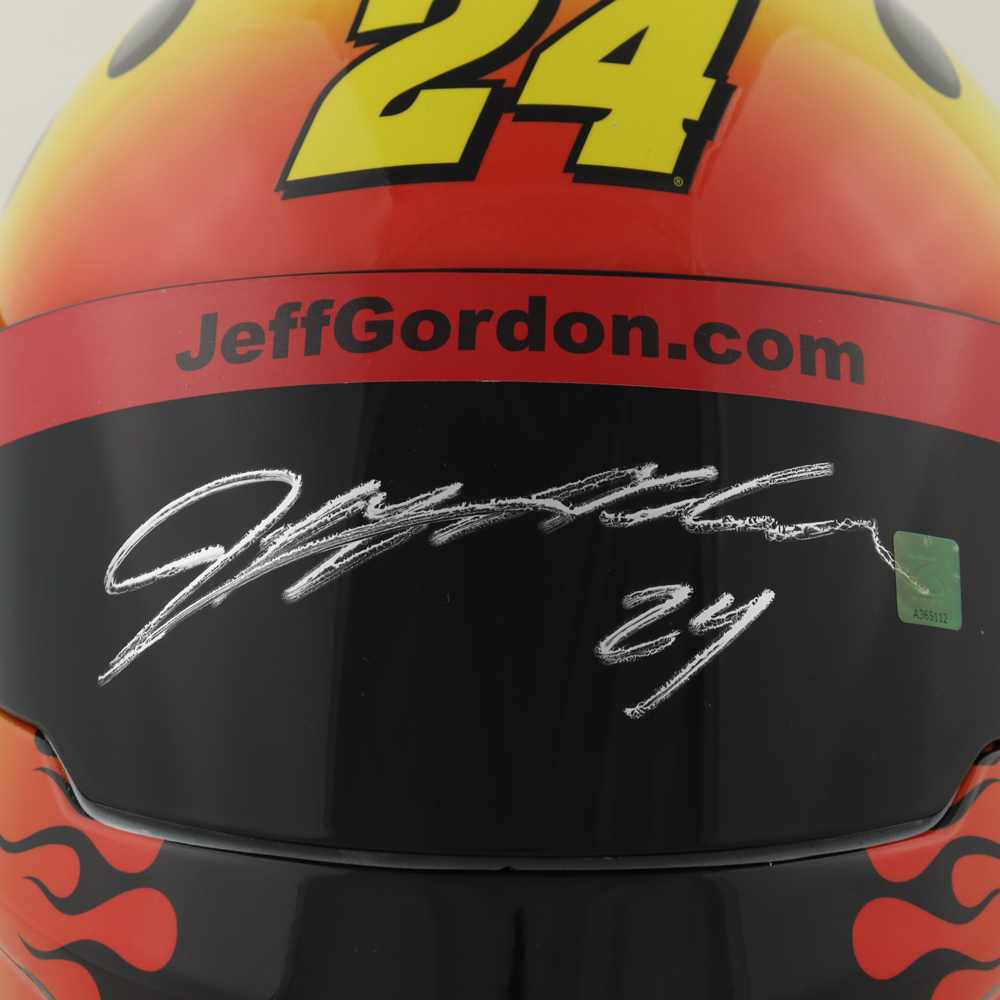 Jeff Gordon Signed NASCAR "24Ever" Career Highlight Full-Size Helmet (Gordon Hologram) (See Description) at PristineAuction.com Jeff Gordon Signed NASCAR "24Ever" Career Highlight Full-Size Helmet (Gordon Hologram) (See Description) at PristineAuction.com