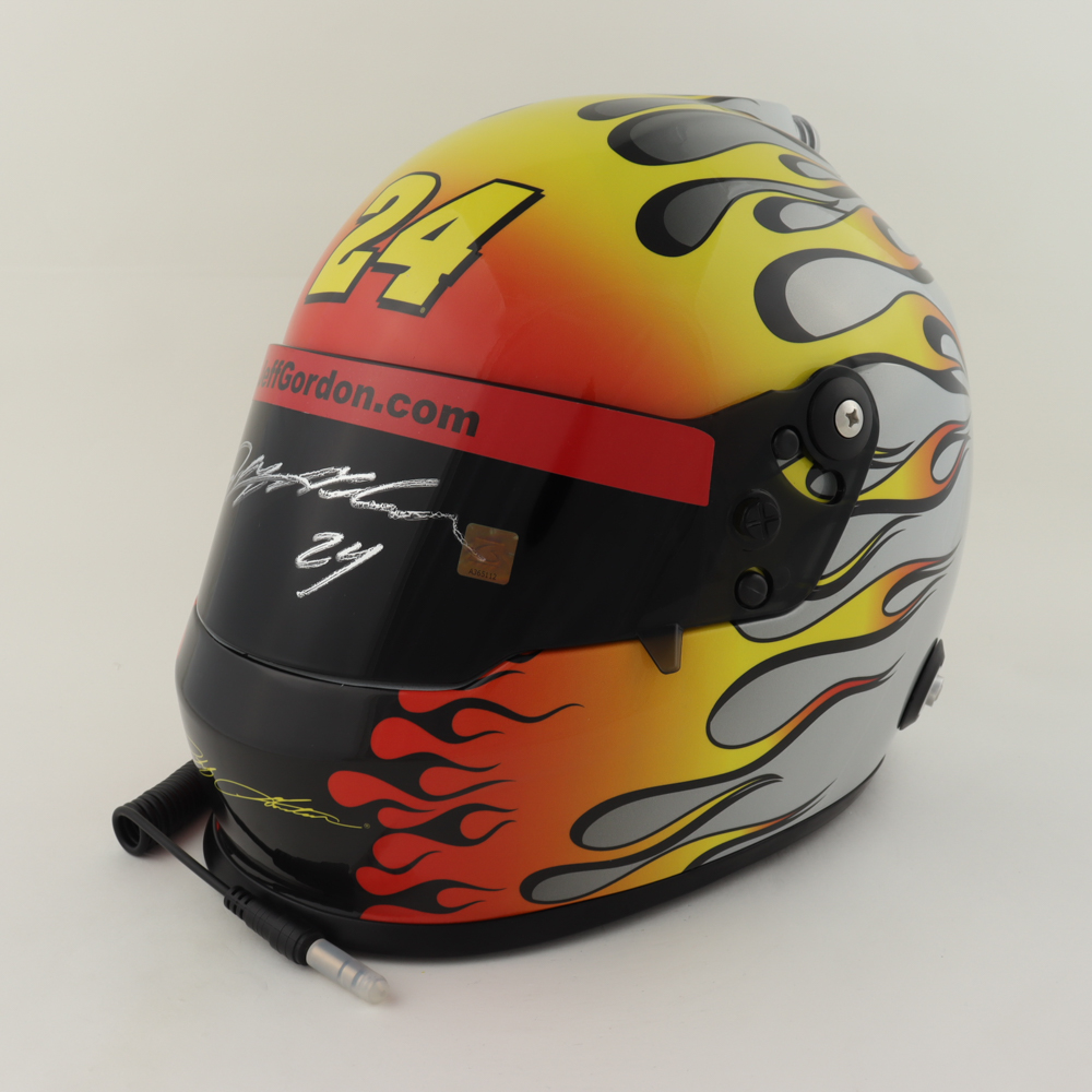 Jeff Gordon Signed NASCAR "24Ever" Career Highlight Full-Size Helmet (Gordon Hologram) (See Description) at PristineAuction.com Jeff Gordon Signed NASCAR "24Ever" Career Highlight Full-Size Helmet (Gordon Hologram) (See Description) at PristineAuction.com