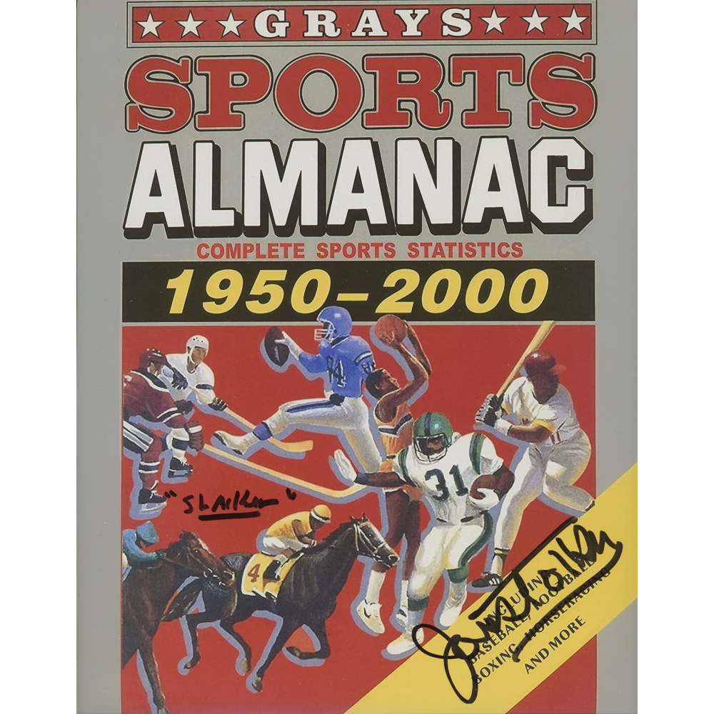 James Tolkan Signed "Back to the Future Part II" Grays Sports Almanac 19502000 Cover Photo