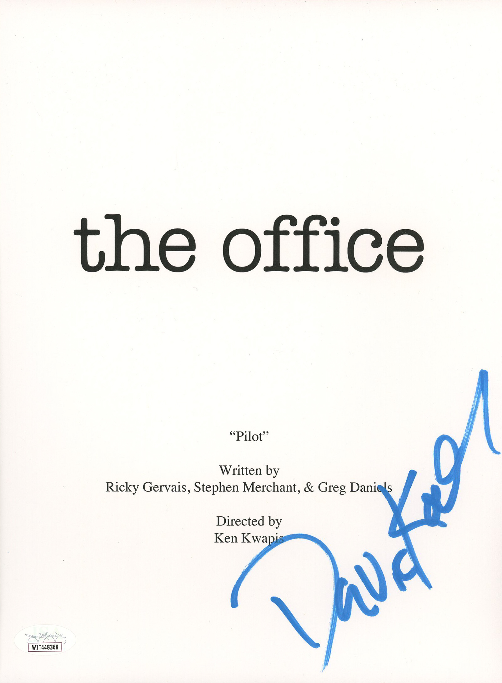 David Koechner Signed "The Office" Show Script Cover (JSA Hologram) at PristineAuction.com David Koechner Signed "The Office" Show Script Cover (JSA Hologram) at PristineAuction.com