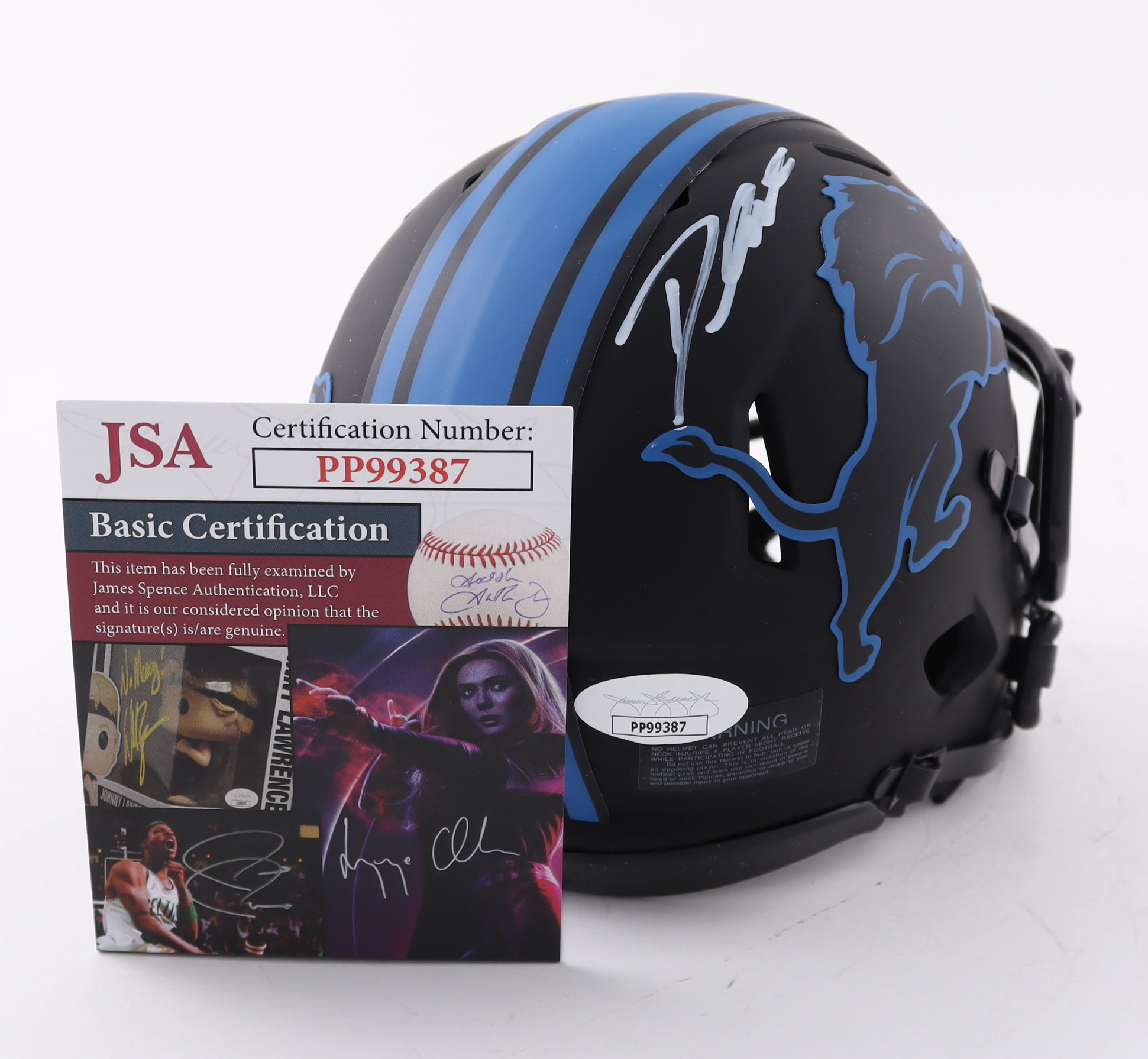 D'Andre Swift Signed Lions Eclipse Alternate Speed Mini Helmet (JSA COA) at PristineAuction.com D'Andre Swift Signed Lions Eclipse Alternate Speed Mini Helmet (JSA COA) at PristineAuction.com