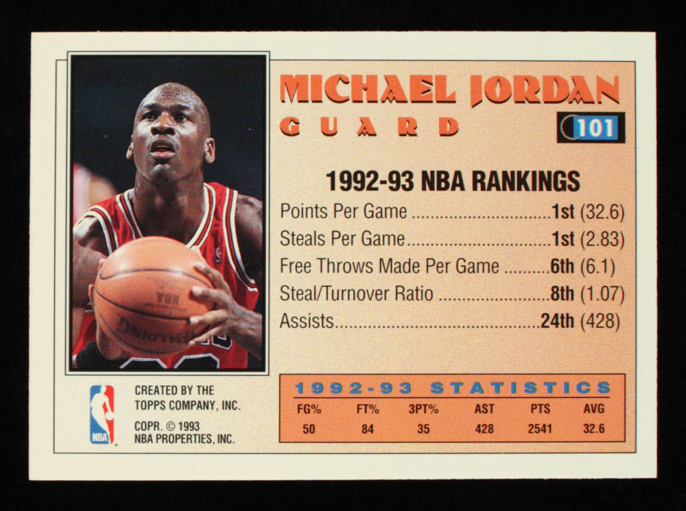 michael jordan 1993 topps card value