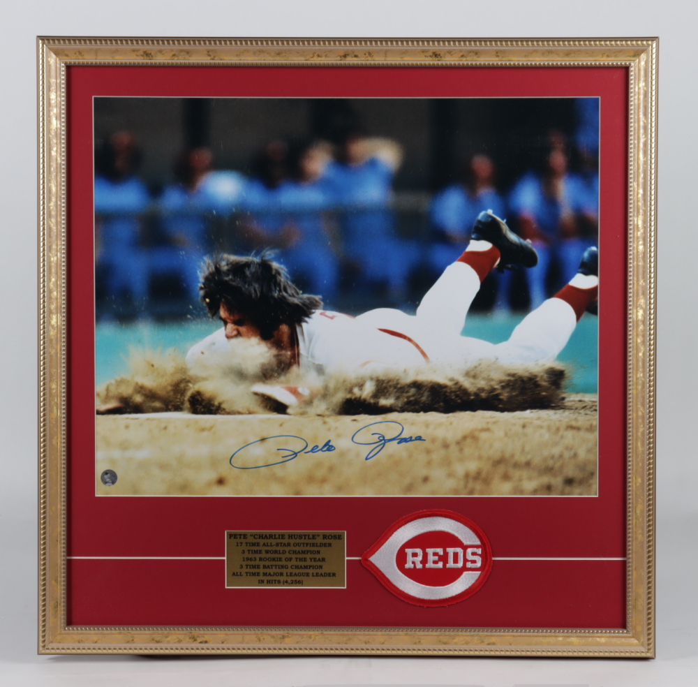 PETE ROSE signed autographed photo Hologram main image 1