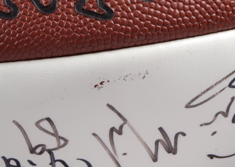 Wilson NFL Football Signed by (25) With Rod Woodson, Kordell Stewart, Yancey Thigpen, Brenden Stai (JSA ALOA) at PristineAuction.com Wilson NFL Football Signed by (25) With Rod Woodson, Kordell Stewart, Yancey Thigpen, Brenden Stai (JSA ALOA) at PristineAuction.com