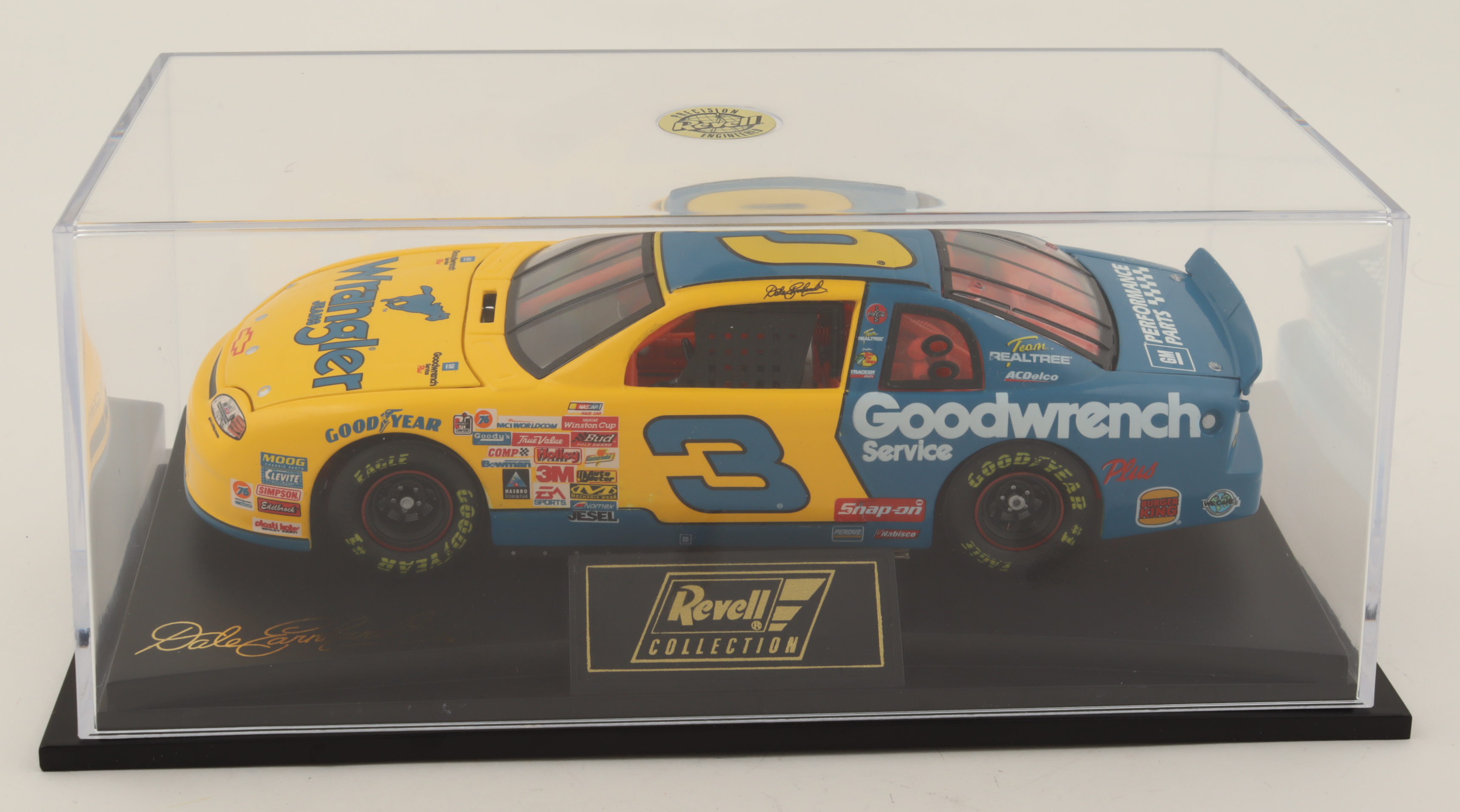 Dale Earnhardt LE 1999 NASCAR #3 GM Goodwrench Service Plus / Wrangler Jeans / 1999 Monte Carlo - 1:24 Premium Action Diecast Car at PristineAuction.com Dale Earnhardt LE 1999 NASCAR #3 GM Goodwrench Service Plus / Wrangler Jeans / 1999 Monte Carlo - 1:24 Premium Action Diecast Car at PristineAuction.com