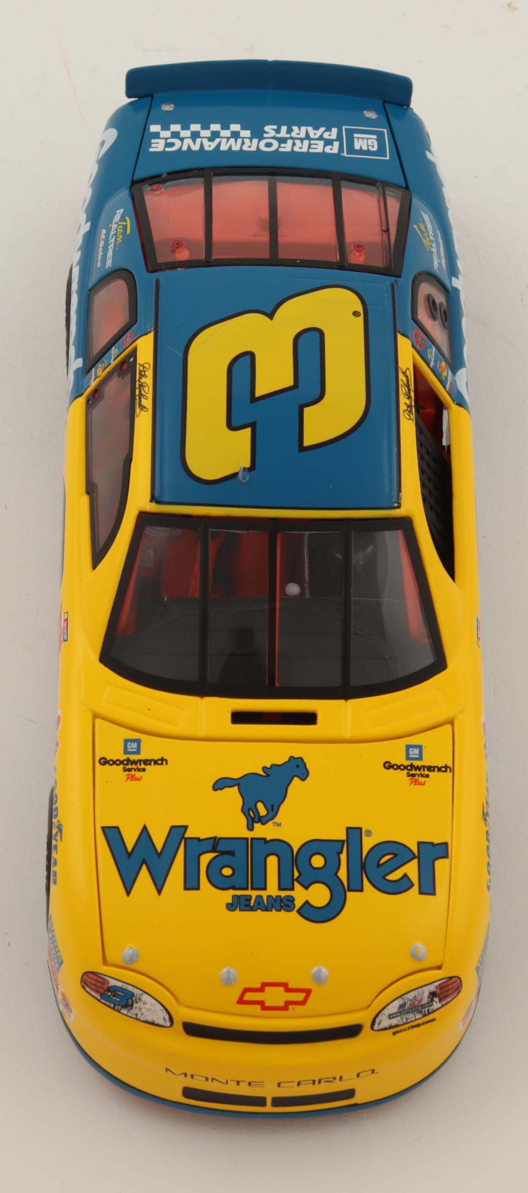 Dale Earnhardt LE 1999 NASCAR #3 GM Goodwrench Service Plus / Wrangler Jeans / 1999 Monte Carlo - 1:24 Premium Action Diecast Car at PristineAuction.com Dale Earnhardt LE 1999 NASCAR #3 GM Goodwrench Service Plus / Wrangler Jeans / 1999 Monte Carlo - 1:24 Premium Action Diecast Car at PristineAuction.com