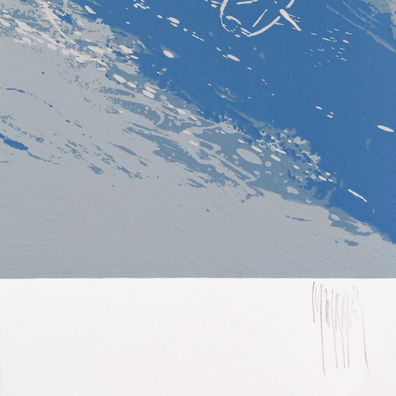 Mark King Signed "Back Bowls Skier" Numbered LE 35x45 Serigraph (PA) at PristineAuction.com Mark King Signed "Back Bowls Skier" Numbered LE 35x45 Serigraph (PA) at PristineAuction.com