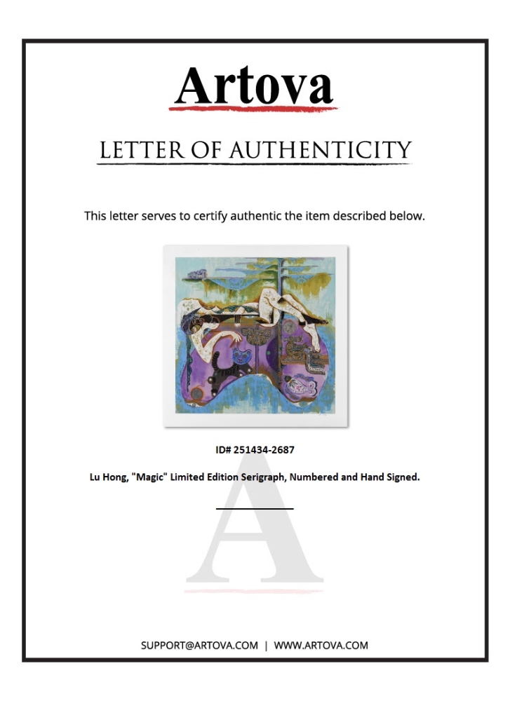 "Magic" LE 38x37 Serigraph on Paper by Lu Hong (Artova) (Disclaimer) at PristineAuction.com "Magic" LE 38x37 Serigraph on Paper by Lu Hong (Artova) (Disclaimer) at PristineAuction.com