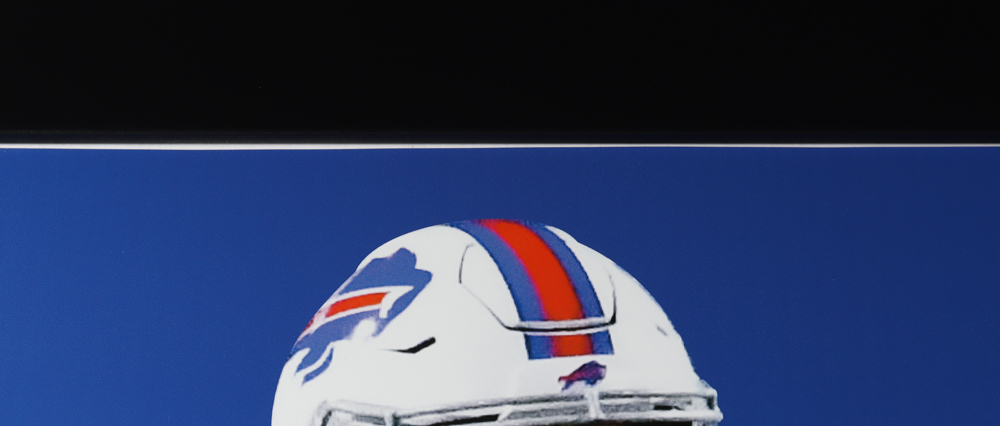 Josh Allen Signed 35x43 Custom Framed Jersey (Beckett Hologram) (See Description) at PristineAuction.com Josh Allen Signed 35x43 Custom Framed Jersey (Beckett Hologram) (See Description) at PristineAuction.com