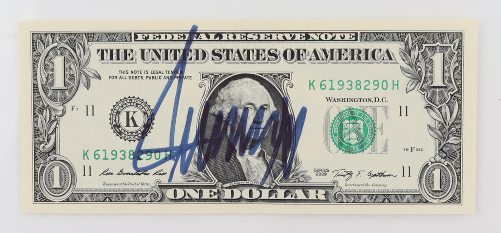 Donald Trump Signed $1 One Dollar Bill (JSA LOA) at PristineAuction.com Donald Trump Signed $1 One Dollar Bill (JSA LOA) at PristineAuction.com