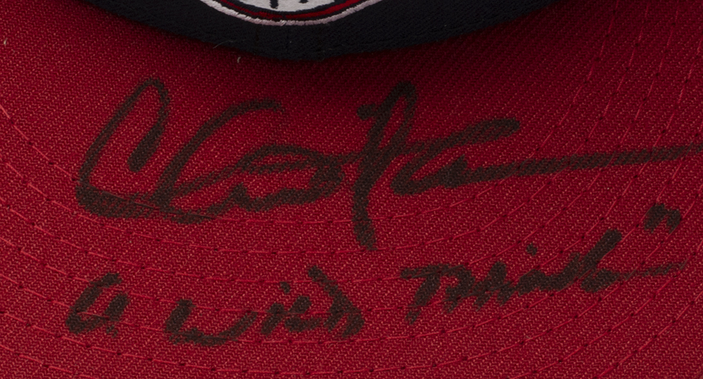 Charlie Sheen Signed "Major League" Indians Baseball Hat Inscribed "A Wild Thing" (PSA COA) at PristineAuction.com Charlie Sheen Signed "Major League" Indians Baseball Hat Inscribed "A Wild Thing" (PSA COA) at PristineAuction.com