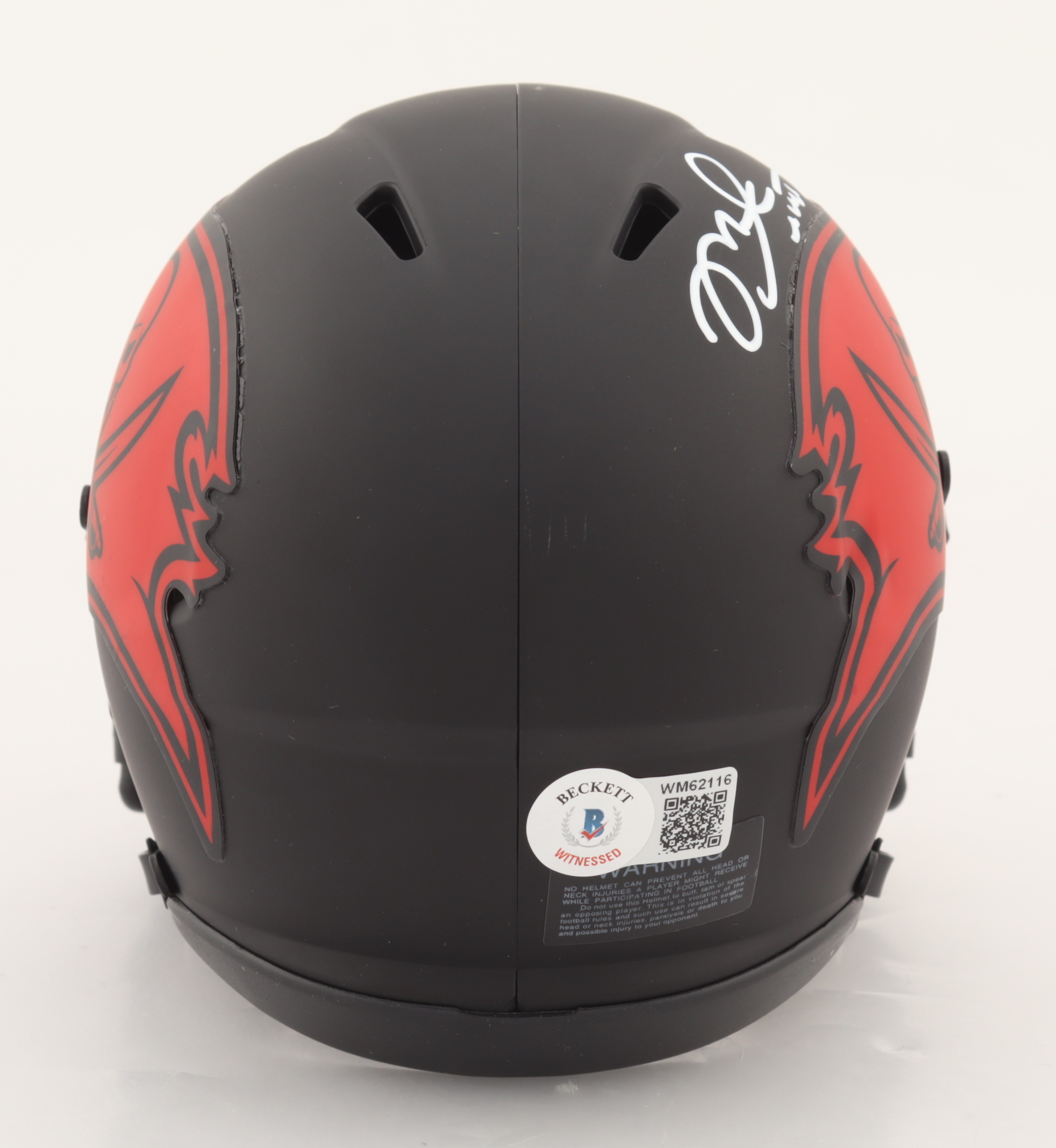 Mike Alstott Signed Buccaneers Eclipse Alternate Speed Mini Helmet (Beckett) at PristineAuction.com Mike Alstott Signed Buccaneers Eclipse Alternate Speed Mini Helmet (Beckett) at PristineAuction.com