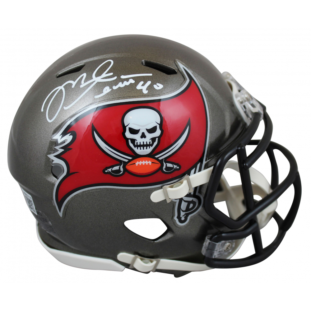 Mike Alstott Signed Buccaneers Speed Mini Helmet (Beckett) at PristineAuction.com