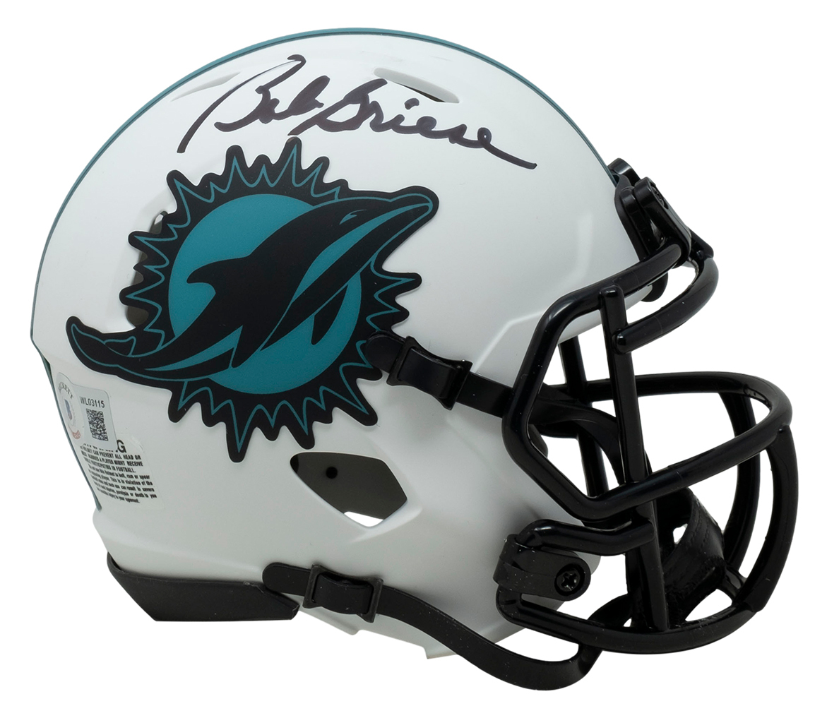 Bob Griese Signed Dolphins Lunar Eclipse Alternate Speed Mini Helmet (Beckett) at PristineAuction.com Bob Griese Signed Dolphins Lunar Eclipse Alternate Speed Mini Helmet (Beckett) at PristineAuction.com
