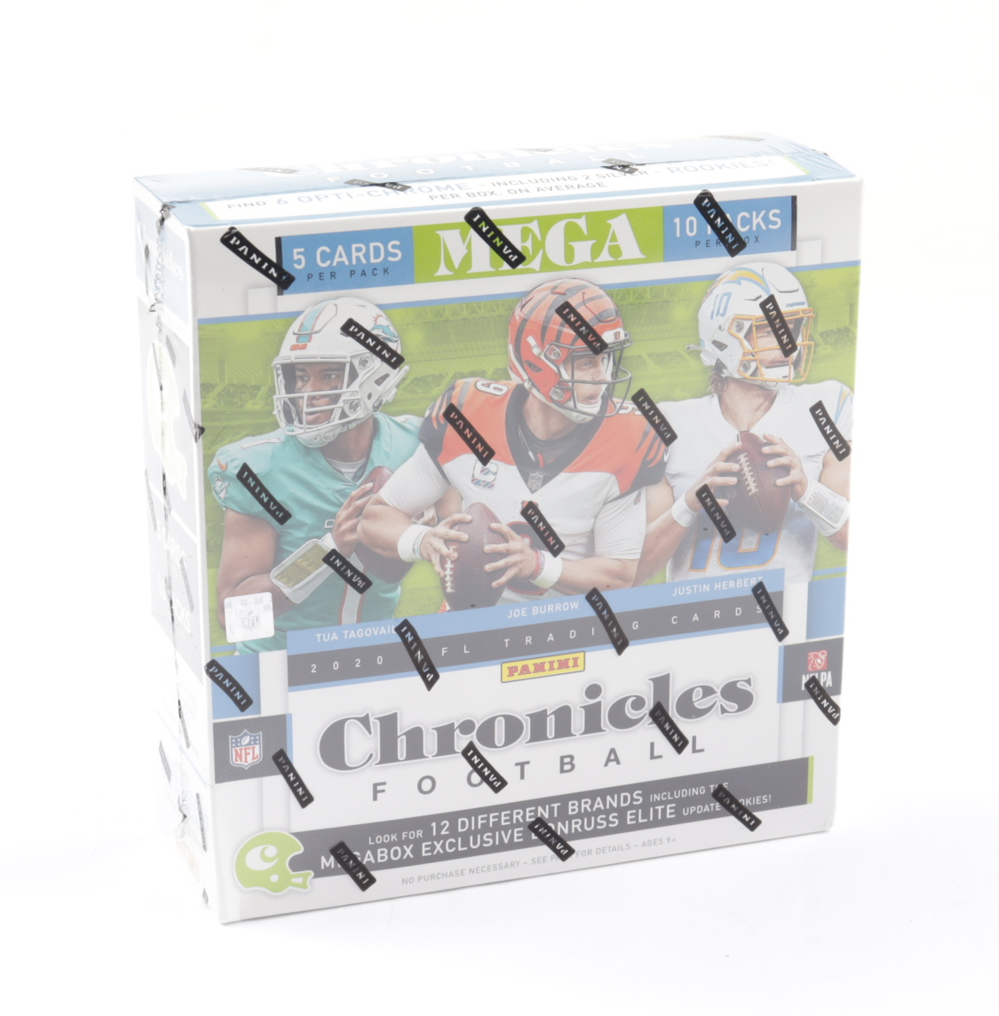 2020 Panini Chronicles Football Mega Box with (10) Packs at PristineAuction.com 2020 Panini Chronicles Football Mega Box with (10) Packs at PristineAuction.com