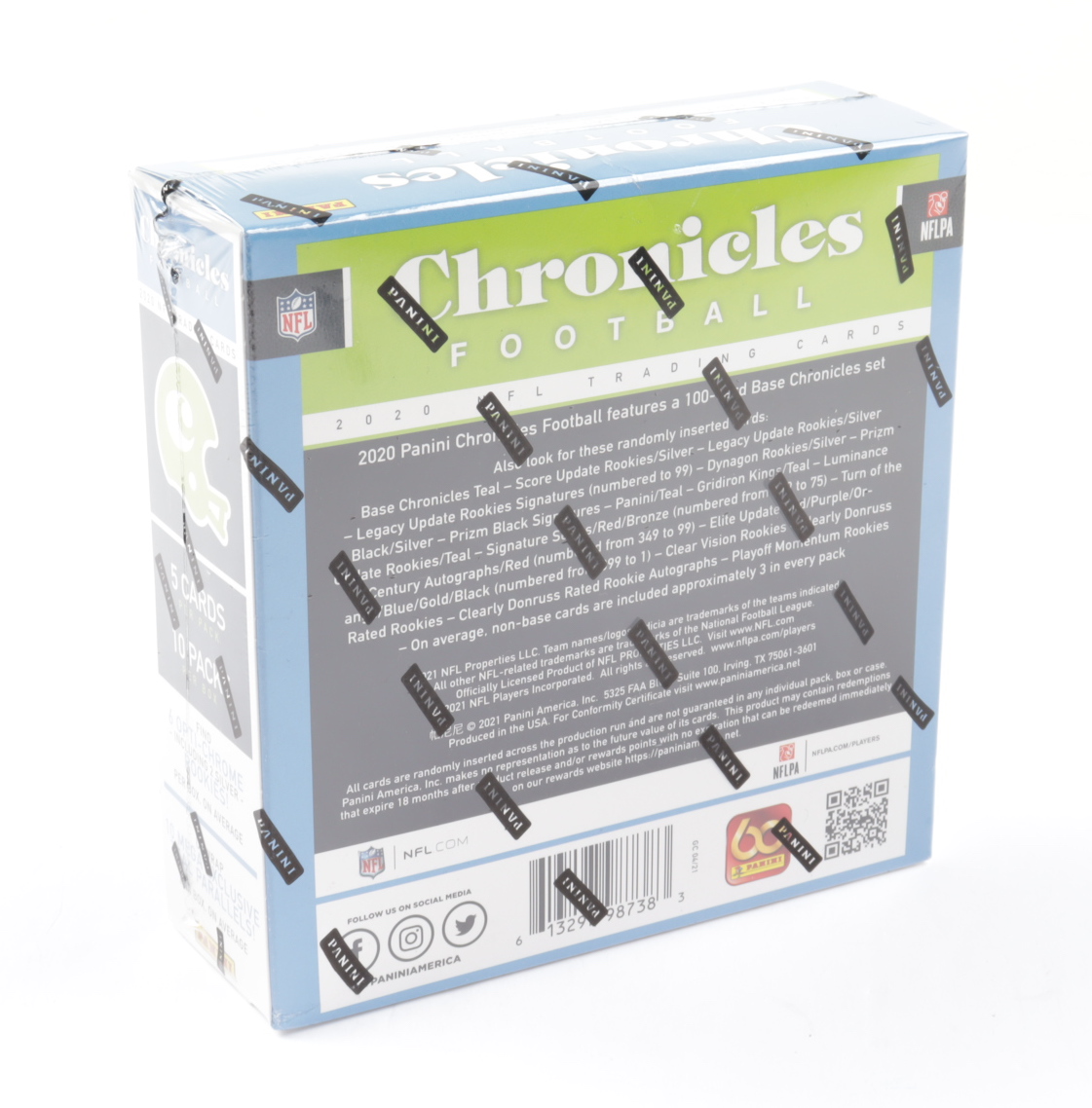 2020 Panini Chronicles Football Mega Box with (10) Packs at PristineAuction.com 2020 Panini Chronicles Football Mega Box with (10) Packs at PristineAuction.com