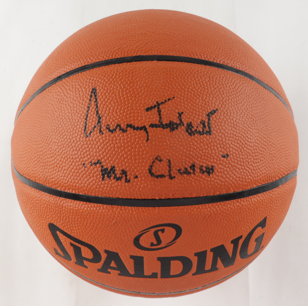 Jerry West Signed NBA Silver Series Basketball Inscribed "Mr. Clutch