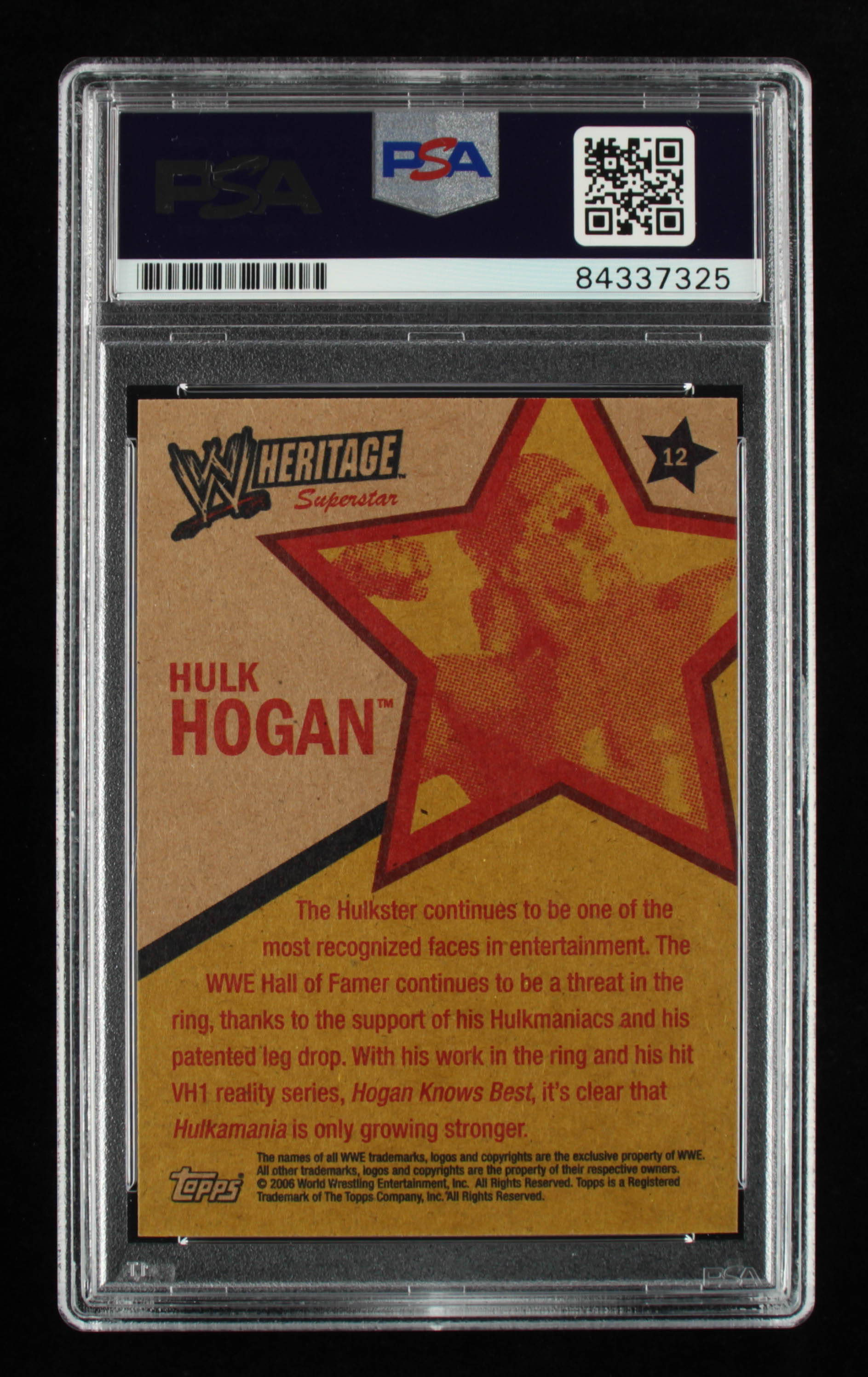 Hulk Hogan Signed 2006 Topps Heritage II WWE #12 (PSA) at PristineAuction.com Hulk Hogan Signed 2006 Topps Heritage II WWE #12 (PSA) at PristineAuction.com