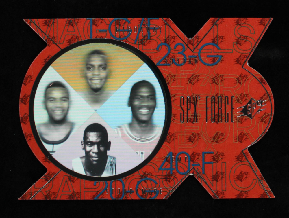 Michael Jordan / Anfernee Hardaway / Shawn Kemp / Damon Stoudamire 1996-97 SP SPx Force #F5