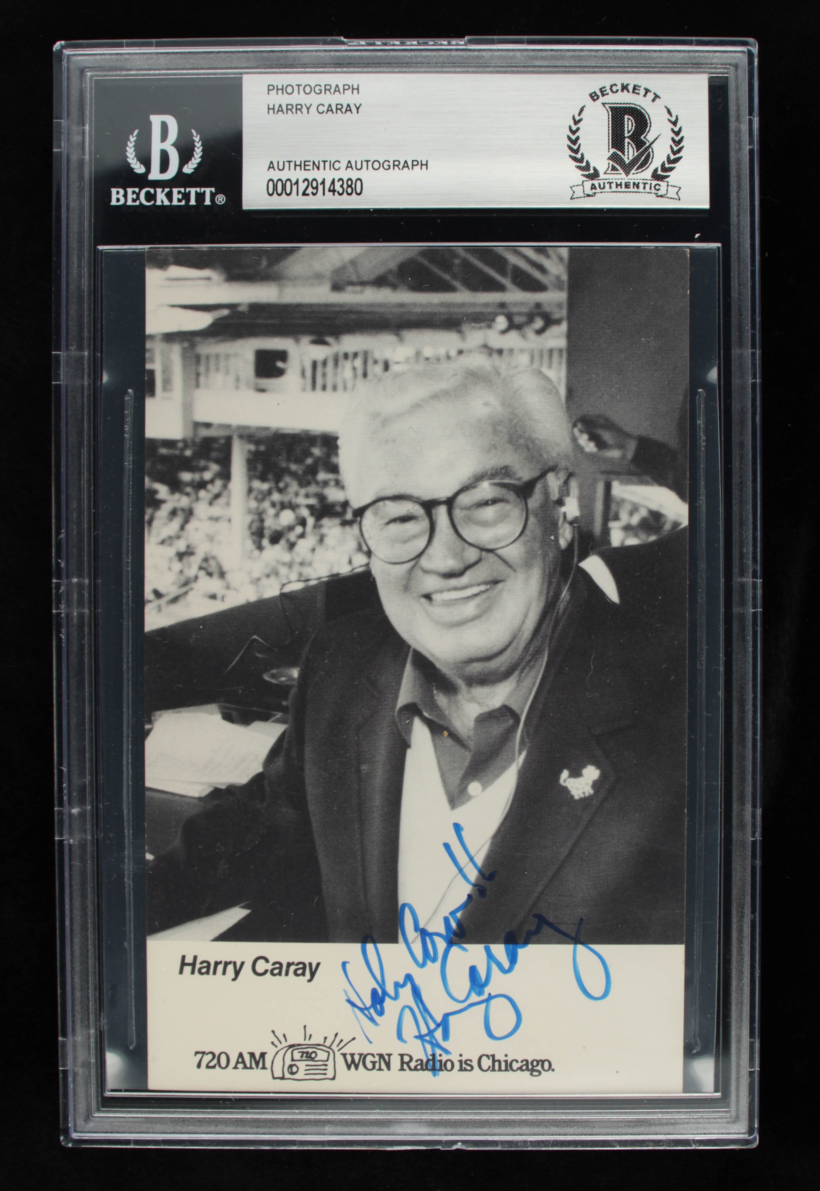 Harry Caray Signed 3.5x5.5 Photo Inscribed "Holy Cow!!" (BGS) at PristineAuction.com Harry Caray Signed 3.5x5.5 Photo Inscribed "Holy Cow!!" (BGS) at PristineAuction.com