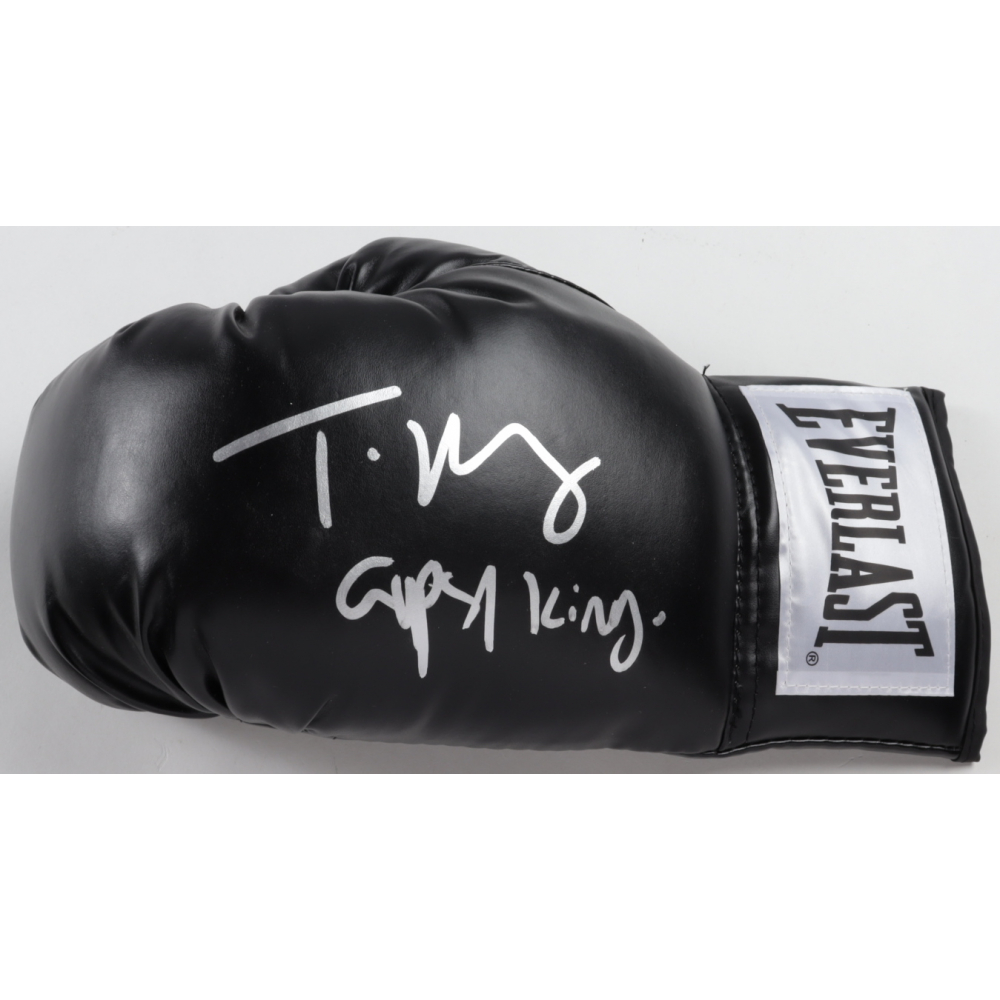 Tyson "The Gypsy King" Fury Signed Everlast Boxing Glove Inscribed