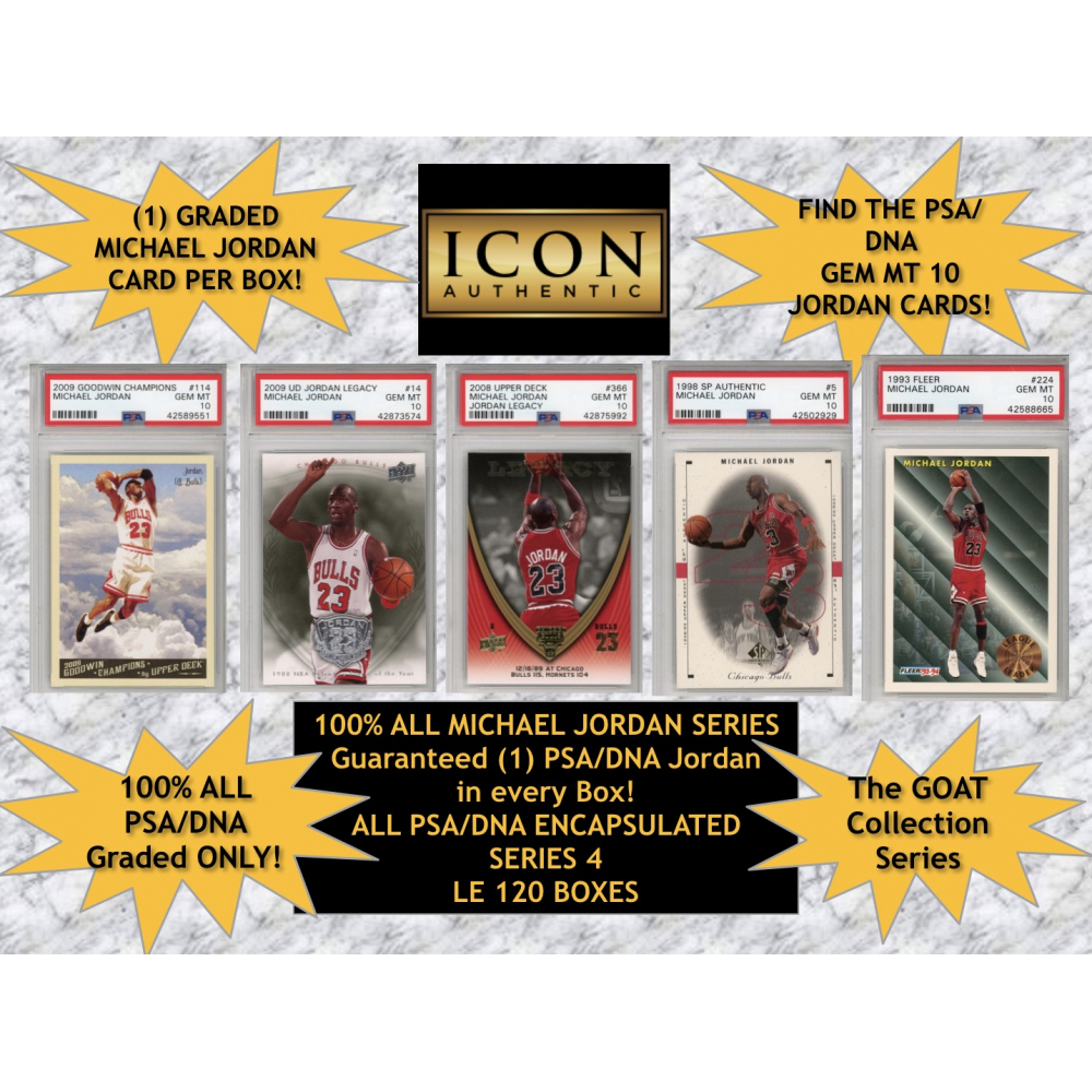 Icon Authentic 100 Michael Jordan Series 4 Mystery Box (Guarateed