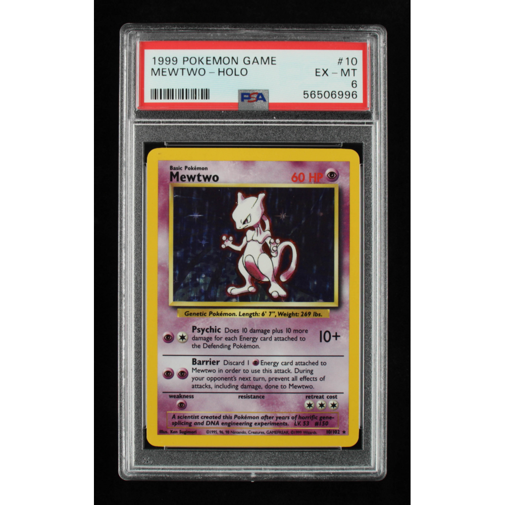 mewtwo holographic pokemon card Pokemon Card Mewtwo (Holographic) main image 0