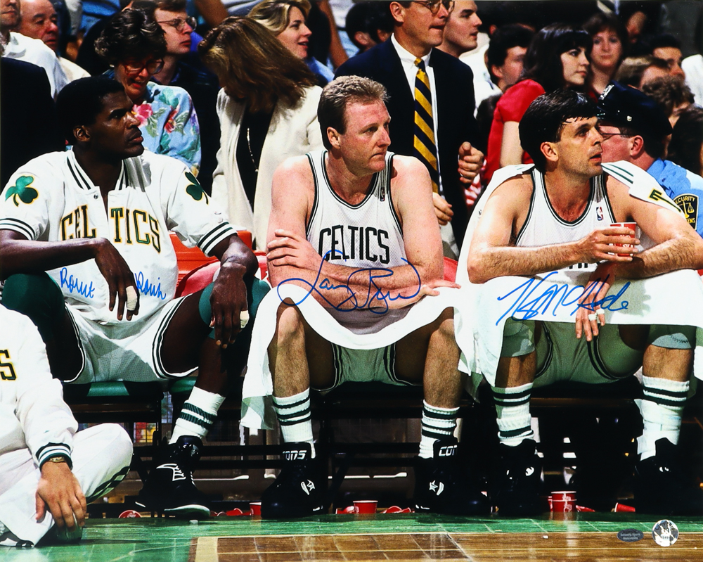 Larry Bird, Robert Parish, & Kevin McHale Signed Celtics 16x20 Photo (Schwartz Sports COA & Bird Hologram) at PristineAuction.com Larry Bird, Robert Parish, & Kevin McHale Signed Celtics 16x20 Photo (Schwartz Sports COA & Bird Hologram) at PristineAuction.com