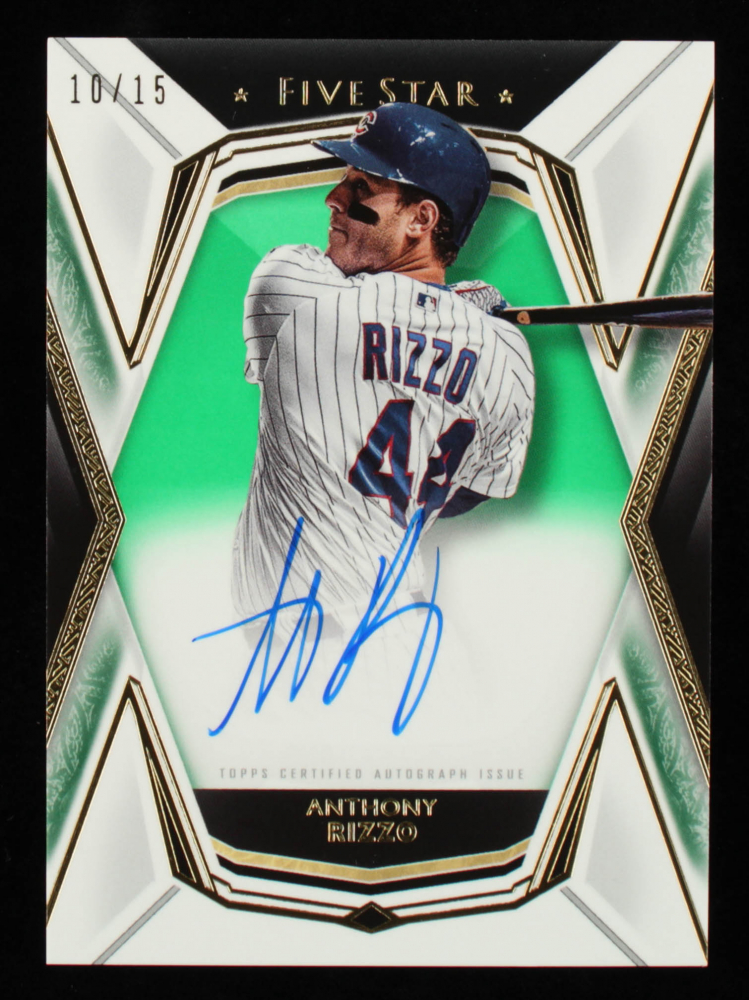 Anthony Rizzo 2019 Topps Five Star Autographs Green #FSAAR #10/15
