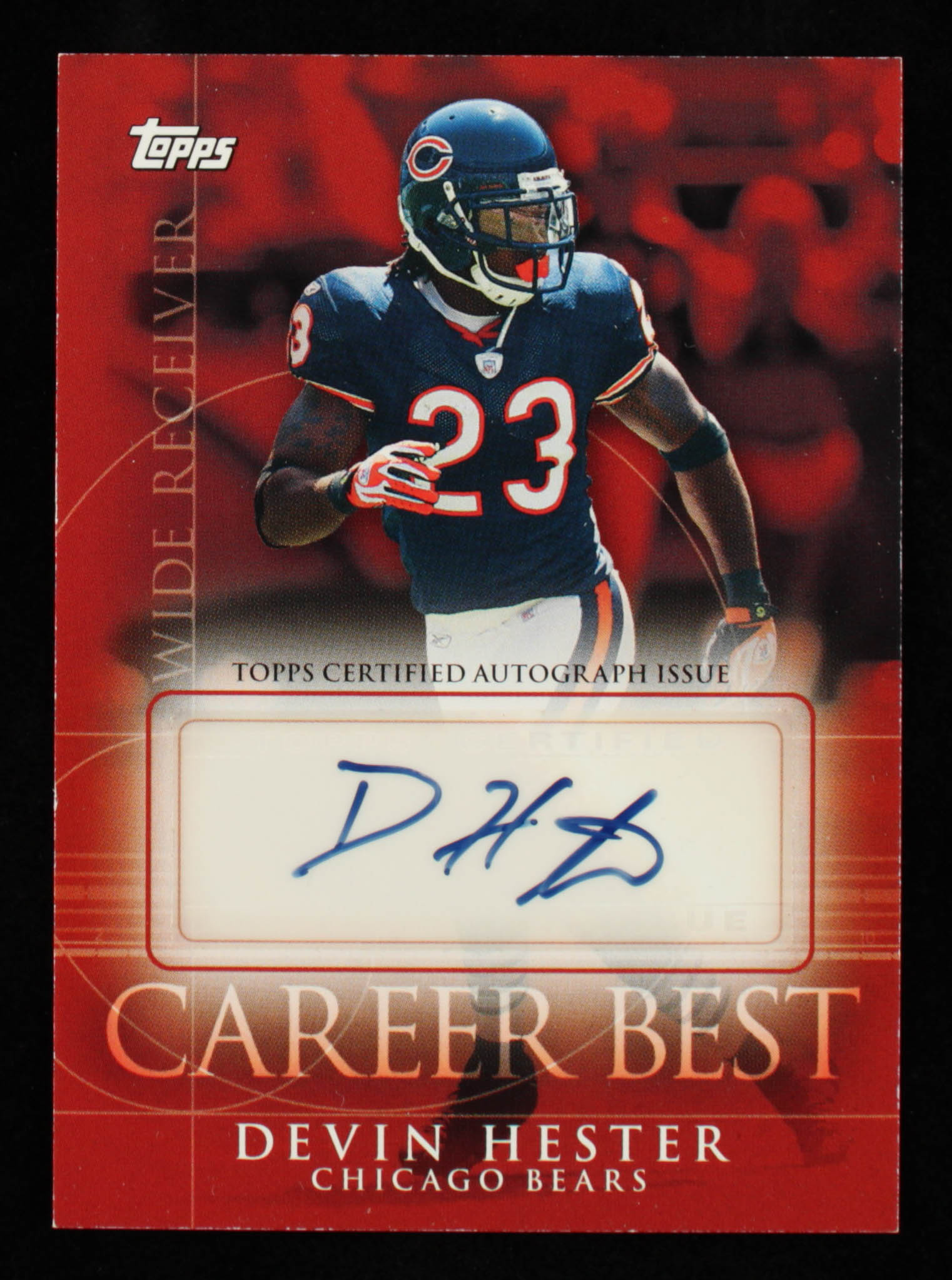 Devin Hester 2009 Topps Career Best Autographs #DH at PristineAuction.com Devin Hester 2009 Topps Career Best Autographs #DH at PristineAuction.com