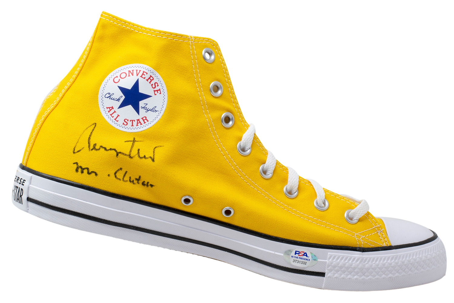 Jerry West Signed Converse Basketball Shoe Inscribed "Mr. Clutch" (PSA) at PristineAuction.com Jerry West Signed Converse Basketball Shoe Inscribed "Mr. Clutch" (PSA) at PristineAuction.com