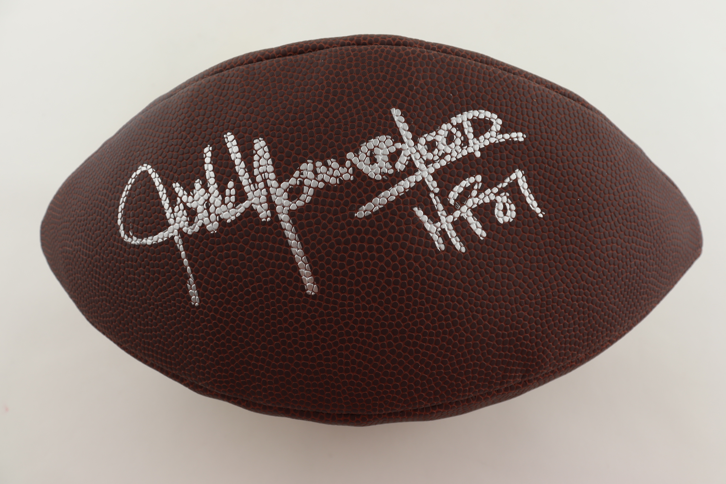 Jack Youngblood Signed NFL Football Inscribed "HF 01" (Schwartz Sports COA) (See Description) at PristineAuction.com Jack Youngblood Signed NFL Football Inscribed "HF 01" (Schwartz Sports COA) (See Description) at PristineAuction.com