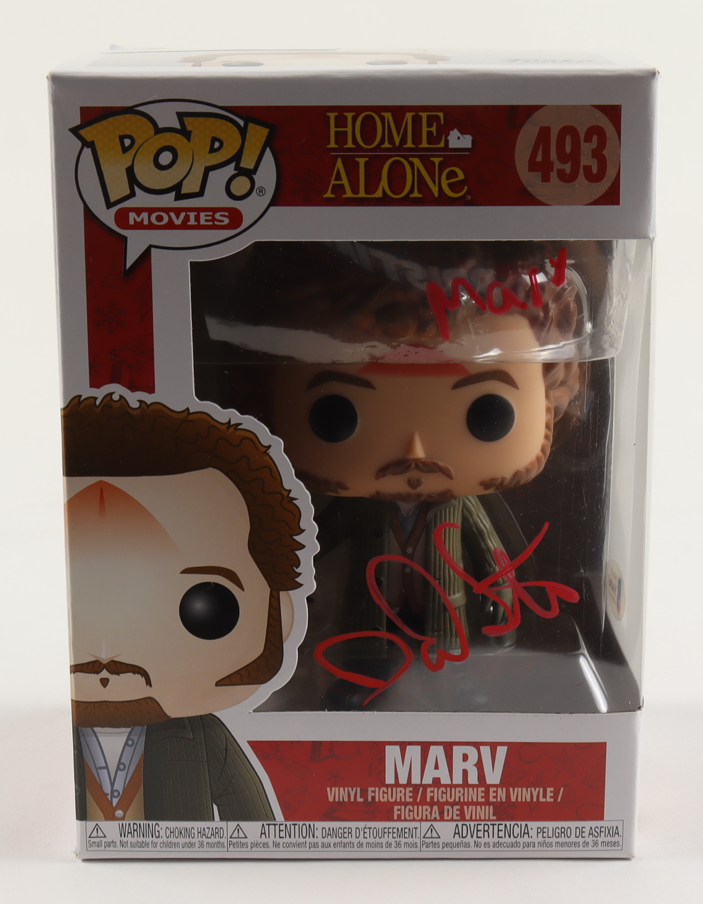 Daniel Stern Signed "Home Alone" Marv #493 Funko Pop! Vinyl Figure Inscribed "Marv" (Beckett COA) (See Description) at PristineAuction.com Daniel Stern Signed "Home Alone" Marv #493 Funko Pop! Vinyl Figure Inscribed "Marv" (Beckett COA) (See Description) at PristineAuction.com