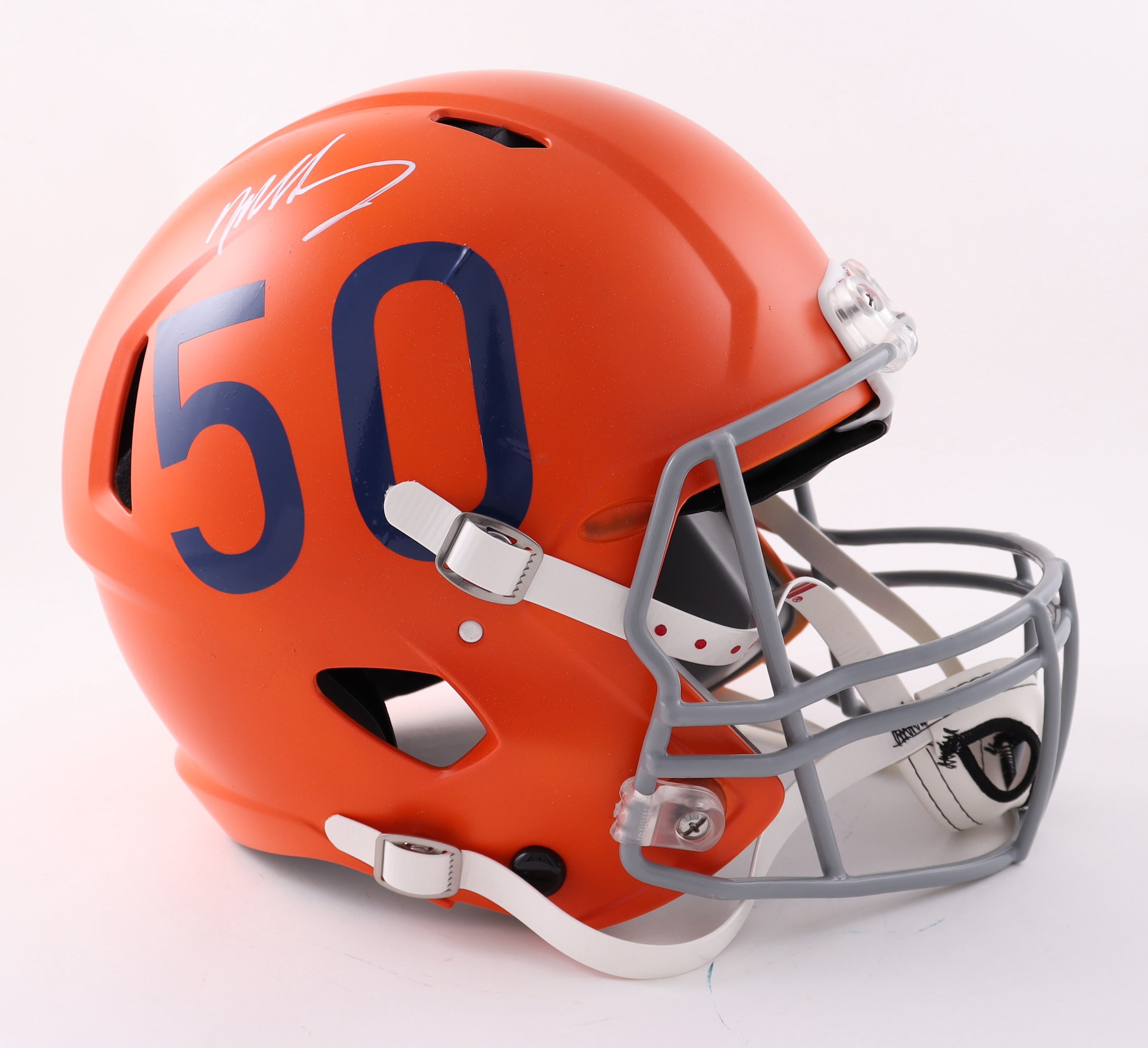 Mike Singletary Signed Full-Size Authentic On-Field Speed Helmet (Beckett Hologram) at PristineAuction.com Mike Singletary Signed Full-Size Authentic On-Field Speed Helmet (Beckett Hologram) at PristineAuction.com