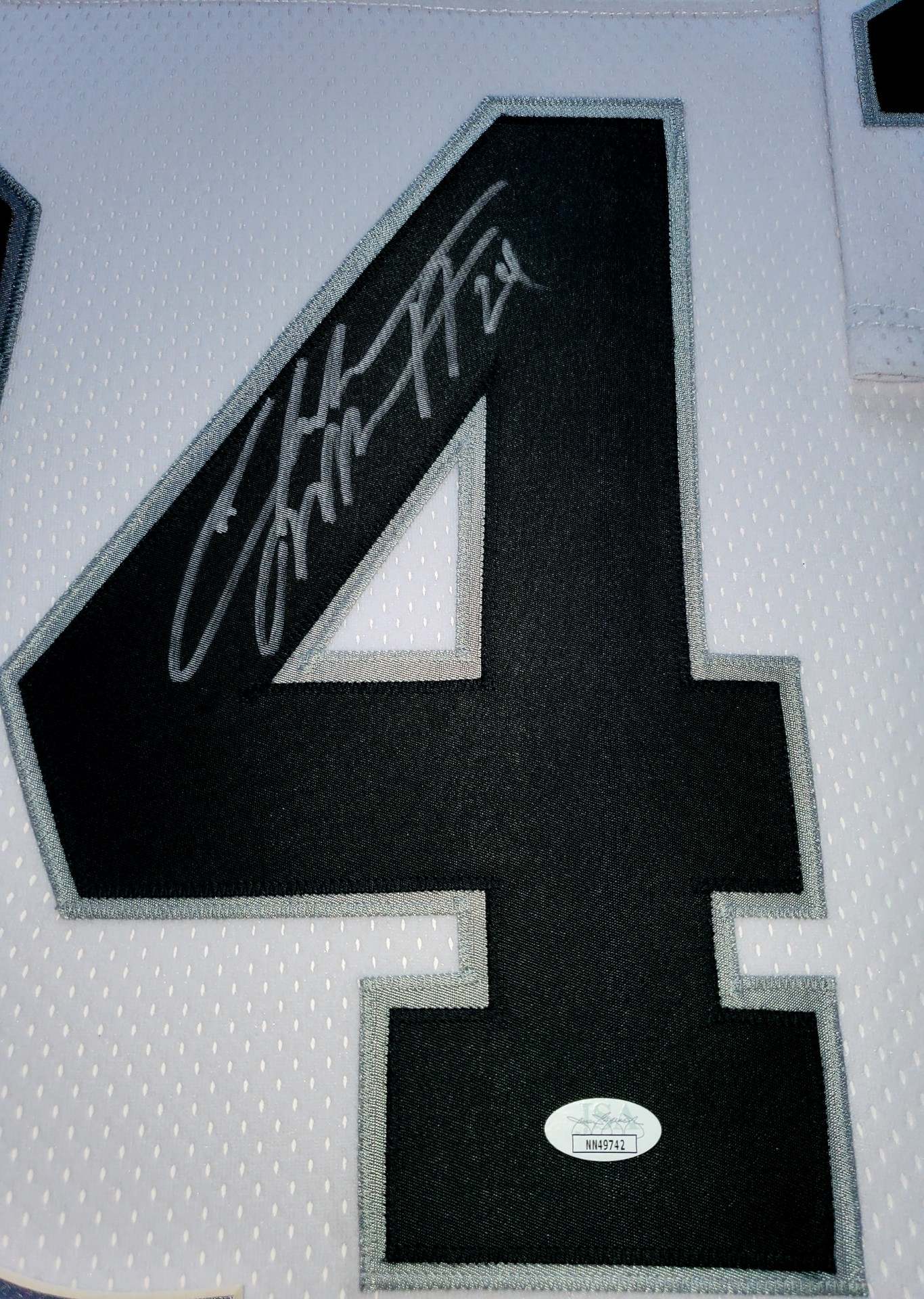Charles Woodson Signed Raiders 34x44 Custom Framed LED-Backlit Jersey Display (JSA COA) at PristineAuction.com Charles Woodson Signed Raiders 34x44 Custom Framed LED-Backlit Jersey Display (JSA COA) at PristineAuction.com