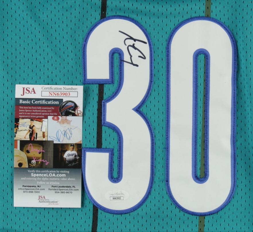 Dell Curry Signed Hornets Jersey (JSA COA) at PristineAuction.com Dell Curry Signed Hornets Jersey (JSA COA) at PristineAuction.com