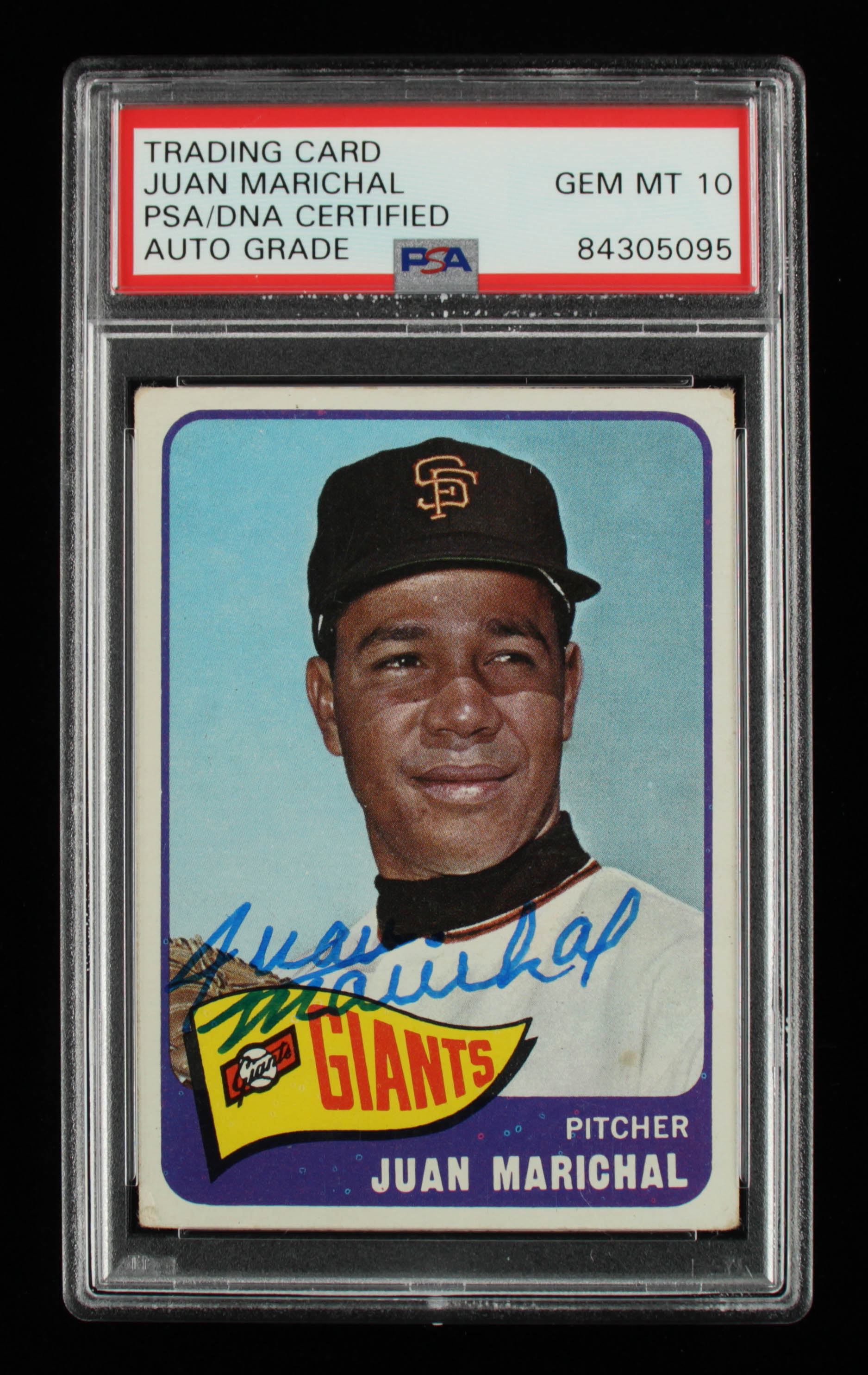 Juan Marichal Signed 1965 Topps #50 (PSA Encapsulated) at PristineAuction.com Juan Marichal Signed 1965 Topps #50 (PSA Encapsulated) at PristineAuction.com