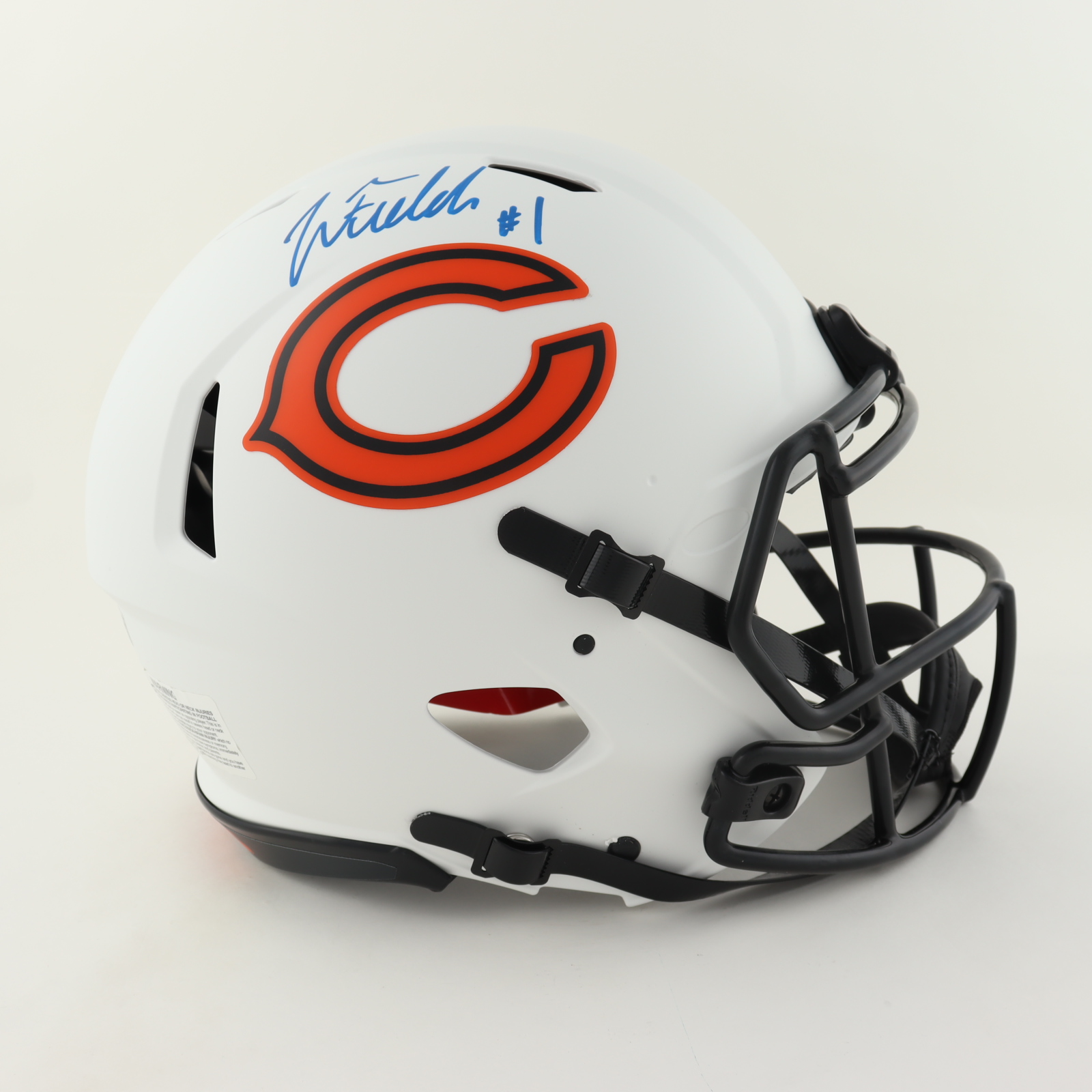 Justin Fields Signed Bears Full-Size Authentic On-Field Lunar Eclipse Alternate Speed Helmet (Beckett Hologram) at PristineAuction.com Justin Fields Signed Bears Full-Size Authentic On-Field Lunar Eclipse Alternate Speed Helmet (Beckett Hologram) at PristineAuction.com