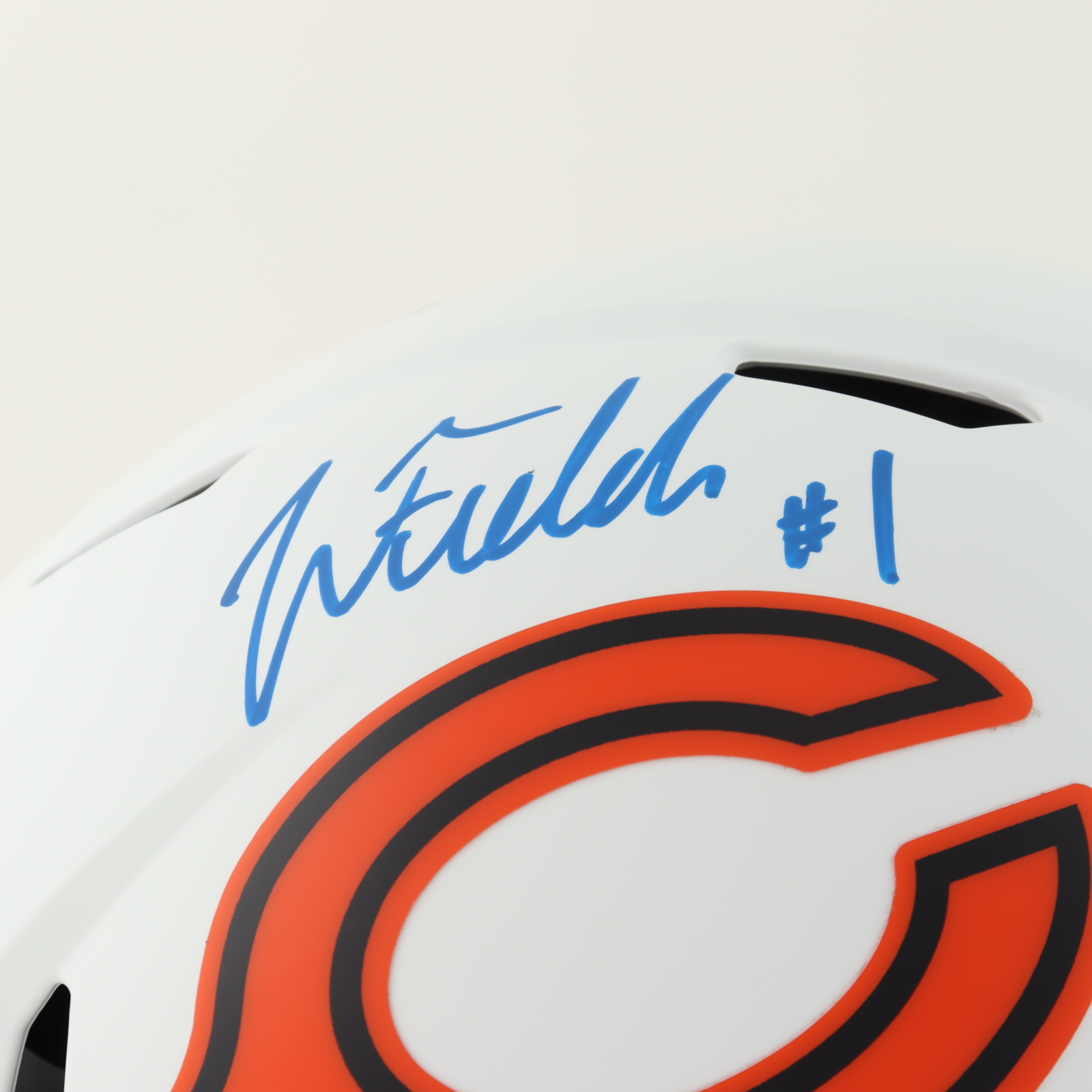 Justin Fields Signed Bears Full-Size Authentic On-Field Lunar Eclipse Alternate Speed Helmet (Beckett Hologram) at PristineAuction.com Justin Fields Signed Bears Full-Size Authentic On-Field Lunar Eclipse Alternate Speed Helmet (Beckett Hologram) at PristineAuction.com