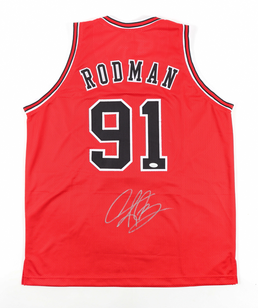 Dennis Rodman Signed Jersey (JSA COA) at PristineAuction.com Dennis Rodman Signed Jersey (JSA COA) at PristineAuction.com