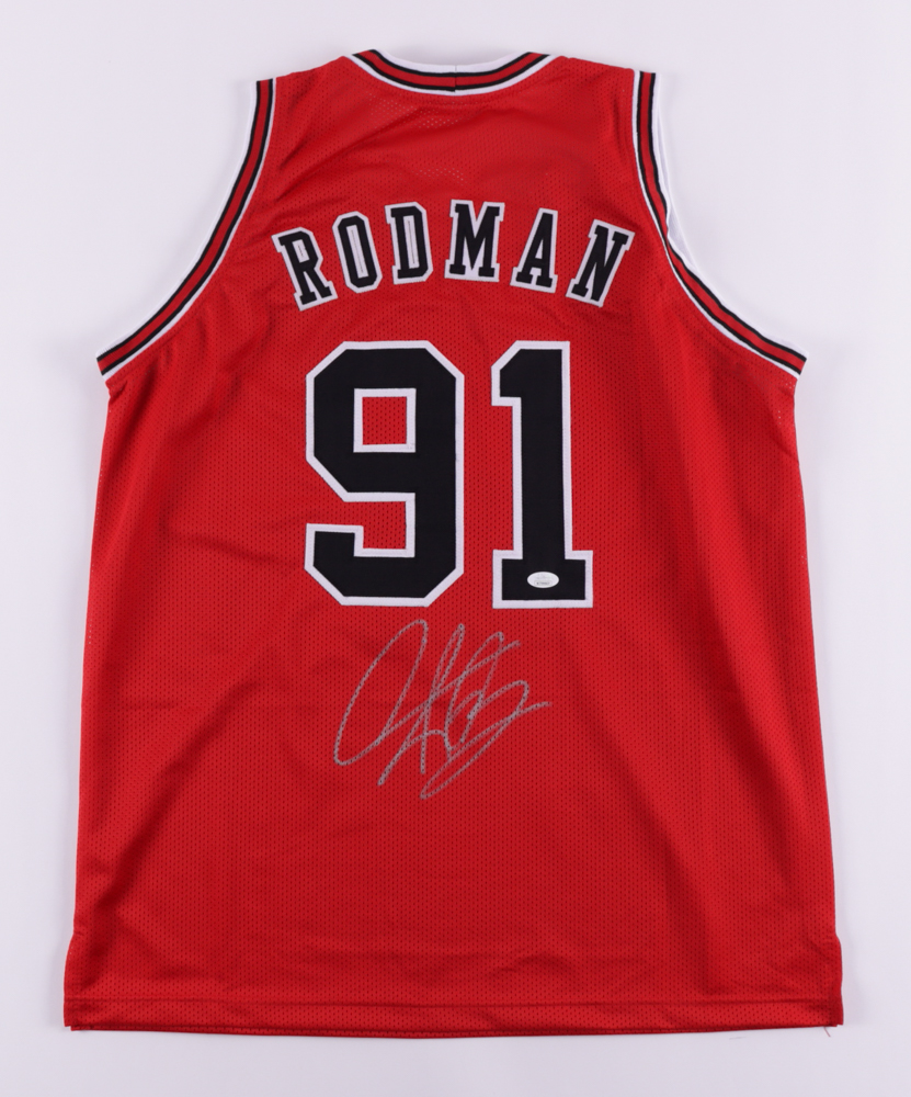 Dennis Rodman Signed Jersey (JSA) at PristineAuction.com Dennis Rodman Signed Jersey (JSA) at PristineAuction.com