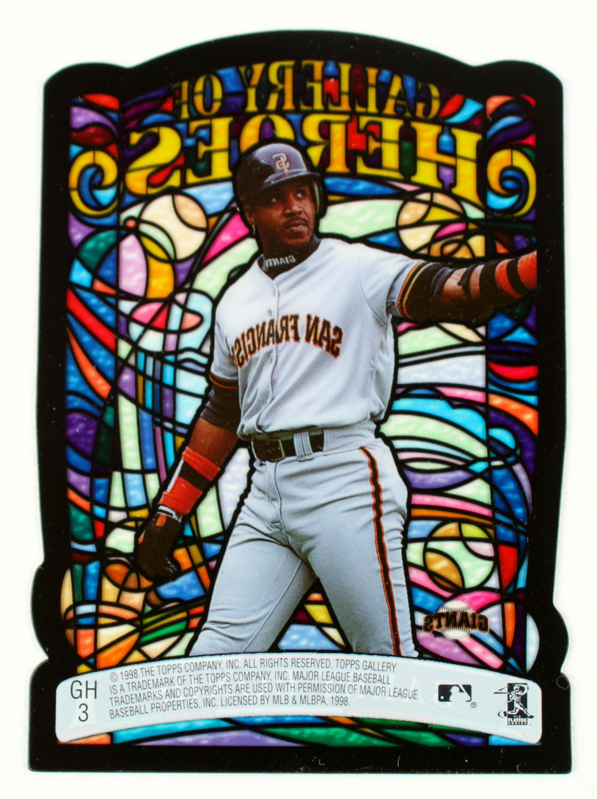 Barry Bonds 1998 Topps Gallery Gallery of Heroes Jumbos #GH3 at PristineAuction.com Barry Bonds 1998 Topps Gallery Gallery of Heroes Jumbos #GH3 at PristineAuction.com