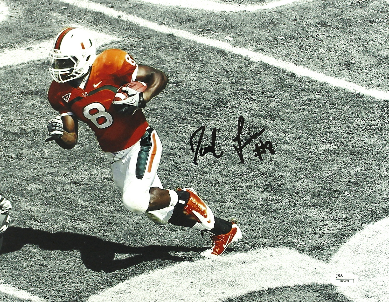 Duke Johnson Signed Miami 11x14 Photo (JSA COA) at PristineAuction.com Duke Johnson Signed Miami 11x14 Photo (JSA COA) at PristineAuction.com
