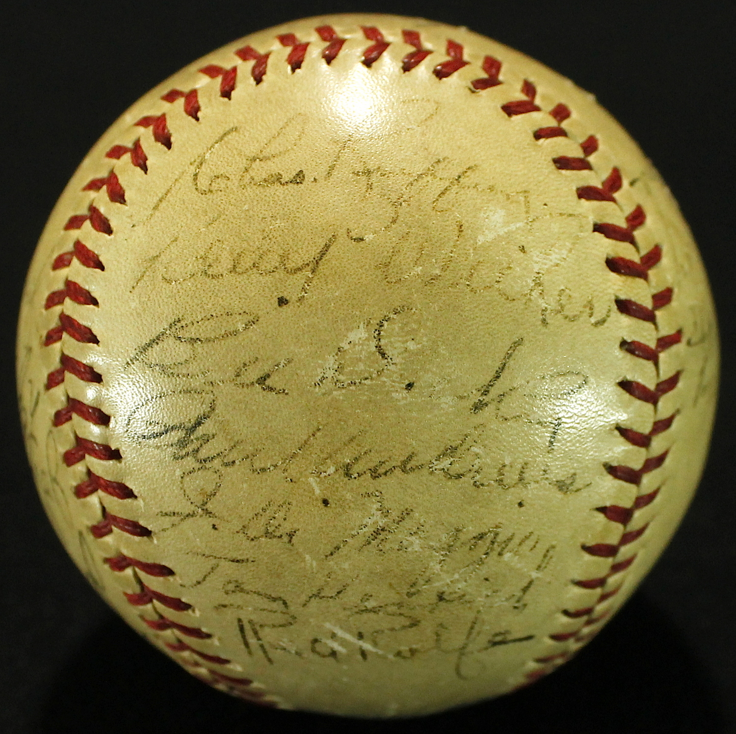 1937 New York Yankees OAL Baseball Team-Signed by (25) with Lou Gehrig, Tony Lazzeri, Lefty Gomez, Red Ruffing, Bill Dickey, Frankie Crosetti (JSA ALOA) at PristineAuction.com 1937 New York Yankees OAL Baseball Team-Signed by (25) with Lou Gehrig, Tony Lazzeri, Lefty Gomez, Red Ruffing, Bill Dickey, Frankie Crosetti (JSA ALOA) at PristineAuction.com