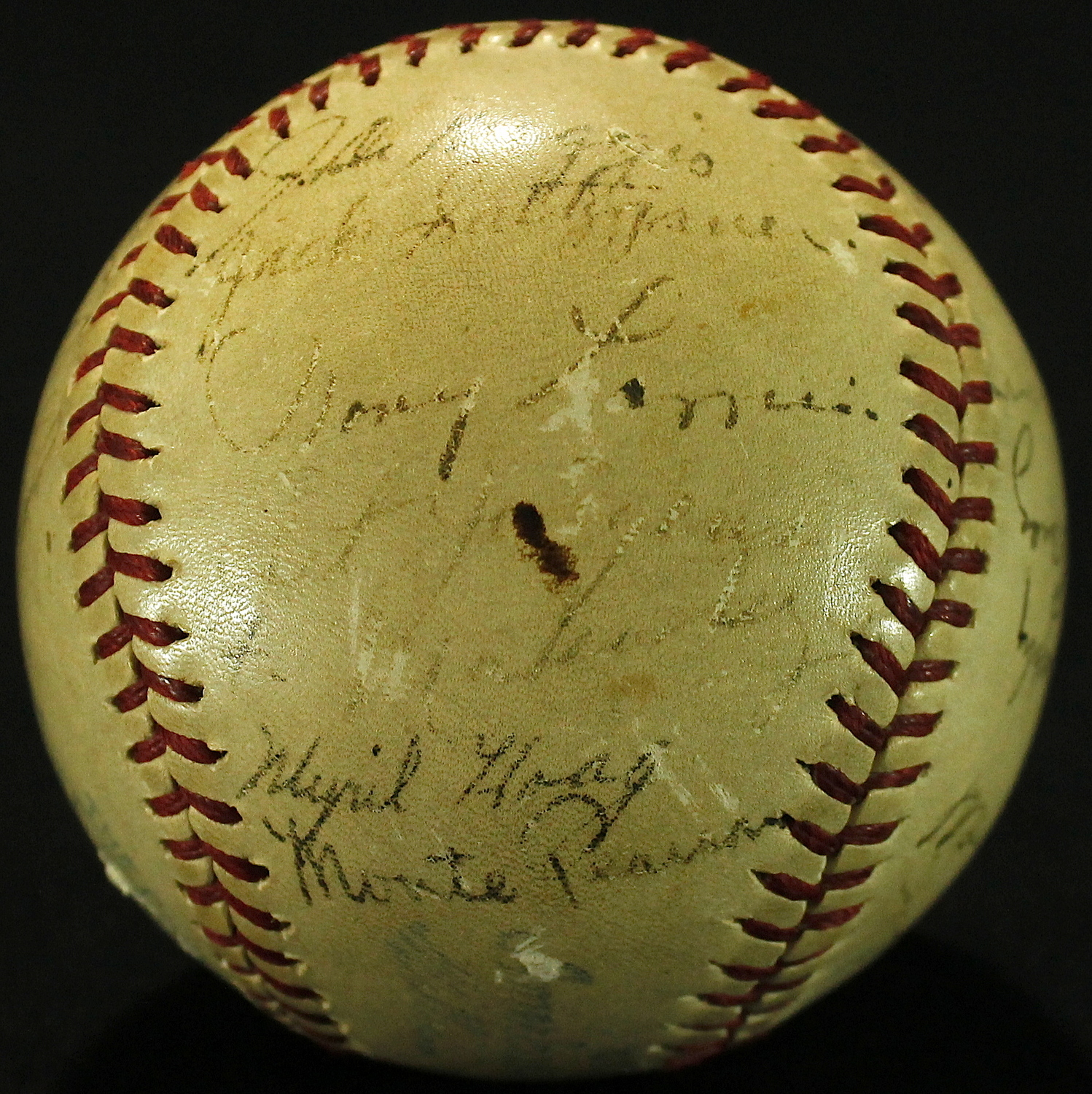 1937 New York Yankees OAL Baseball Team-Signed by (25) with Lou Gehrig, Tony Lazzeri, Lefty Gomez, Red Ruffing, Bill Dickey, Frankie Crosetti (JSA ALOA) at PristineAuction.com 1937 New York Yankees OAL Baseball Team-Signed by (25) with Lou Gehrig, Tony Lazzeri, Lefty Gomez, Red Ruffing, Bill Dickey, Frankie Crosetti (JSA ALOA) at PristineAuction.com