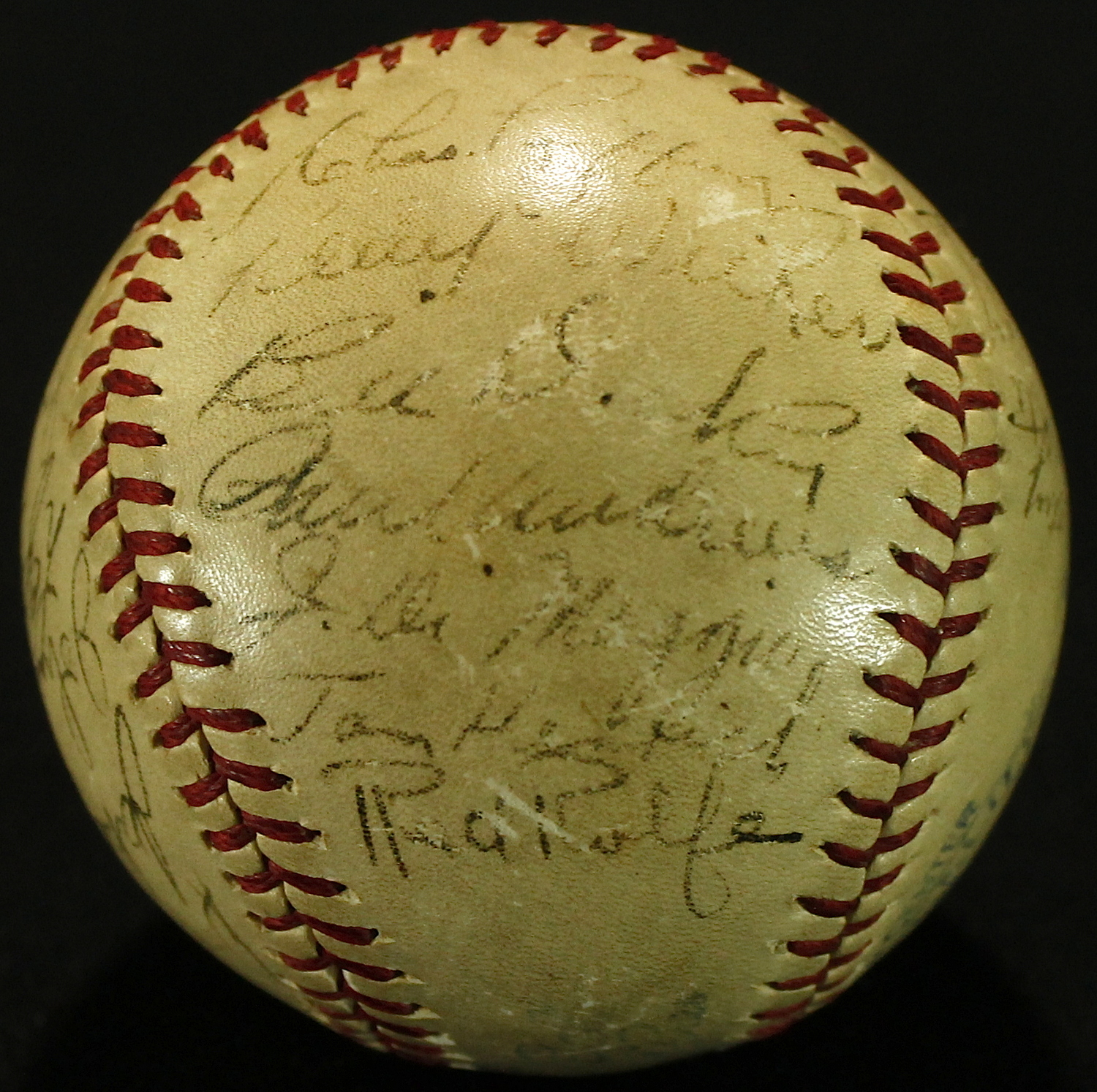 1937 New York Yankees OAL Baseball Team-Signed by (25) with Lou Gehrig, Tony Lazzeri, Lefty Gomez, Red Ruffing, Bill Dickey, Frankie Crosetti (JSA ALOA) at PristineAuction.com 1937 New York Yankees OAL Baseball Team-Signed by (25) with Lou Gehrig, Tony Lazzeri, Lefty Gomez, Red Ruffing, Bill Dickey, Frankie Crosetti (JSA ALOA) at PristineAuction.com