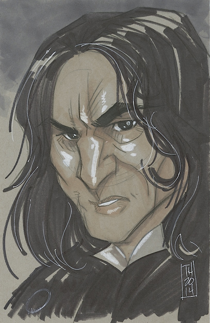 Tom Hodges Signed "Severus Snape" Harry Potter ORIGINAL Color Drawing on Paper 1/1 at PristineAuction.com Tom Hodges Signed "Severus Snape" Harry Potter ORIGINAL Color Drawing on Paper 1/1 at PristineAuction.com